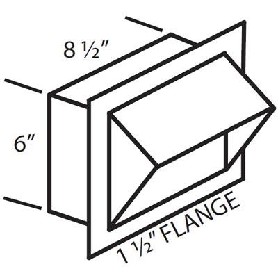 Vent-A-Hood Ventilation Accessories Caps/Louvers and Collars VP538 IMAGE 3