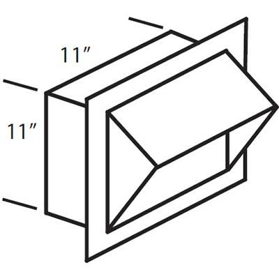 Vent-A-Hood Ventilation Accessories Caps/Louvers and Collars VP554 IMAGE 1