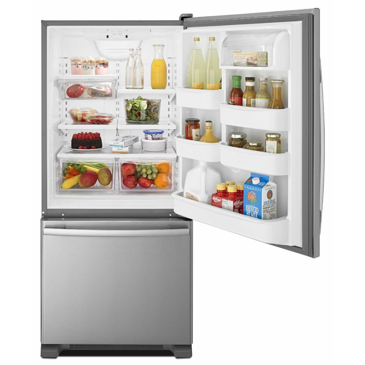 Amana 30-inch, 18 cu. ft. Bottom Mount Freezer Refrigerator ABB1924BRM IMAGE 3