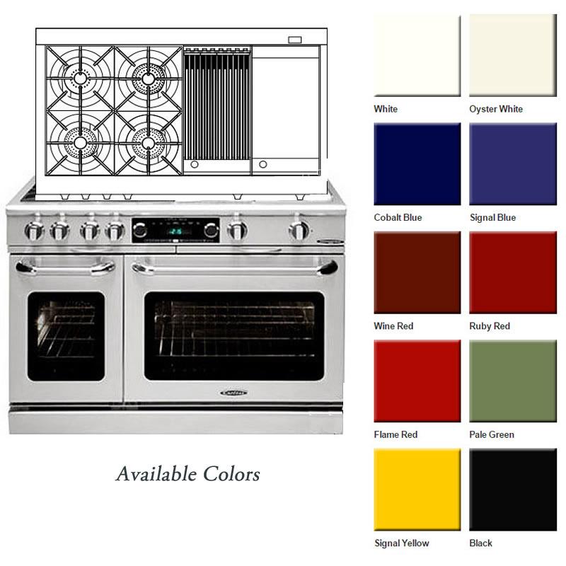 Capital 48-inch Freestanding Dual-Fuel Range CSB484BG-N IMAGE 7