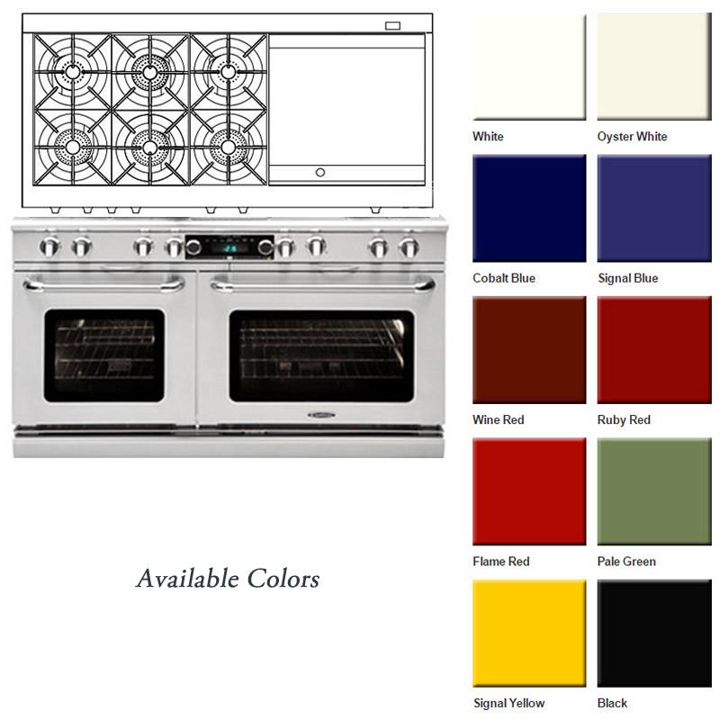 Capital 60-inch Freestanding Dual-Fuel Range CSB606GG-N IMAGE 5