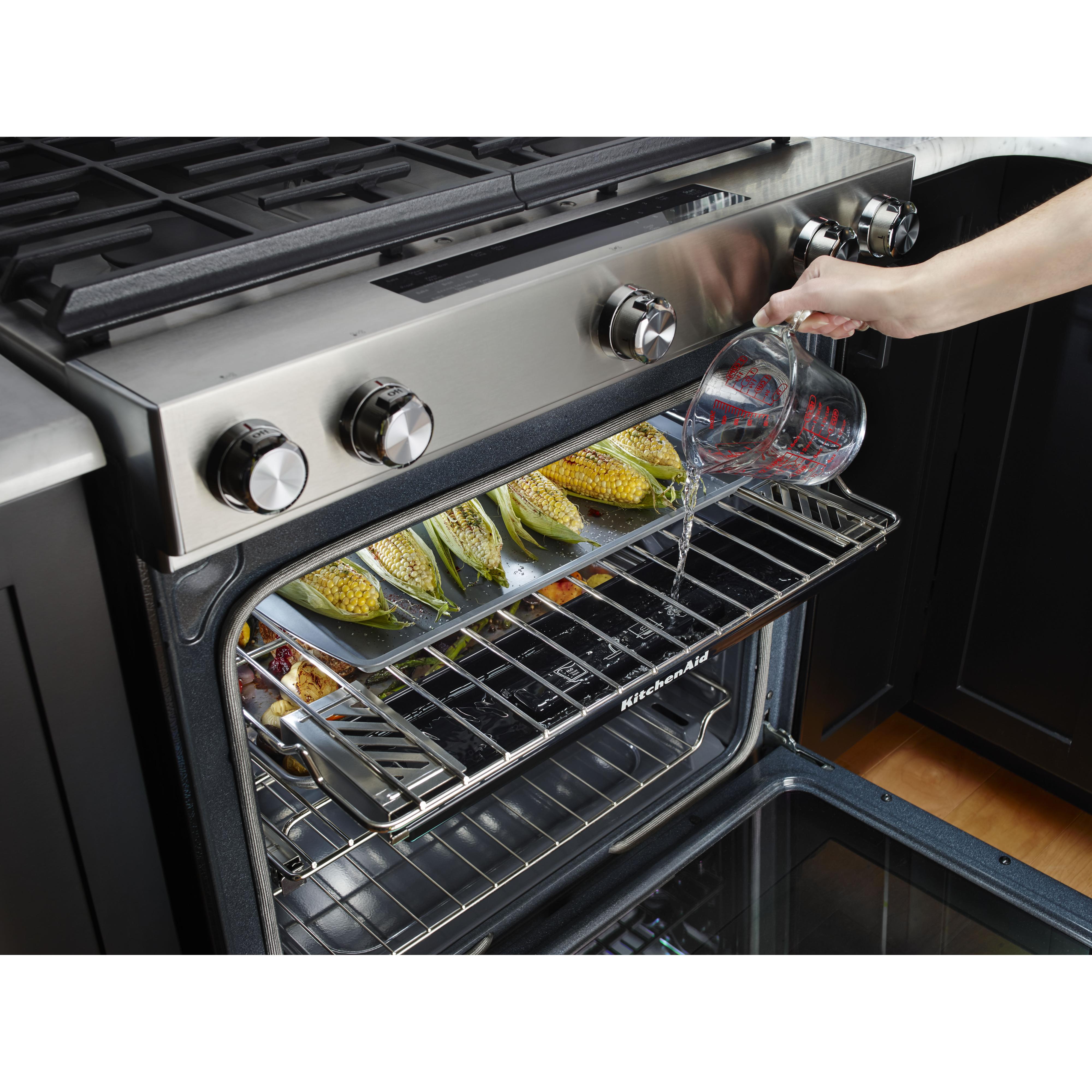 KitchenAid 30-inch Slide-In Gas Range KSGB900ESS IMAGE 4