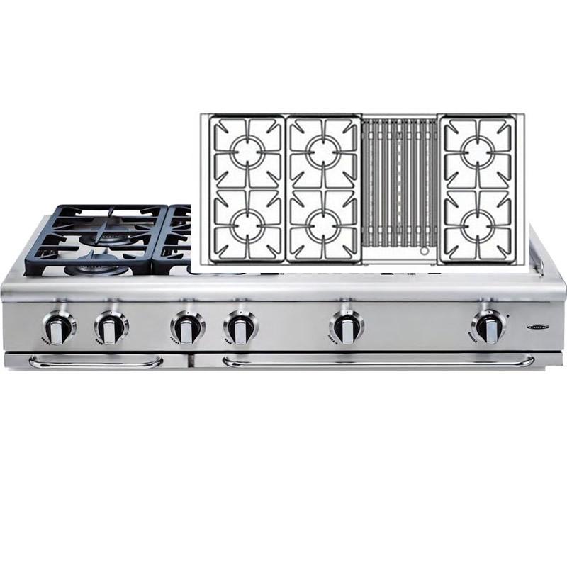 Capital 48-inch Gas Rangetop GRT486B-N IMAGE 1