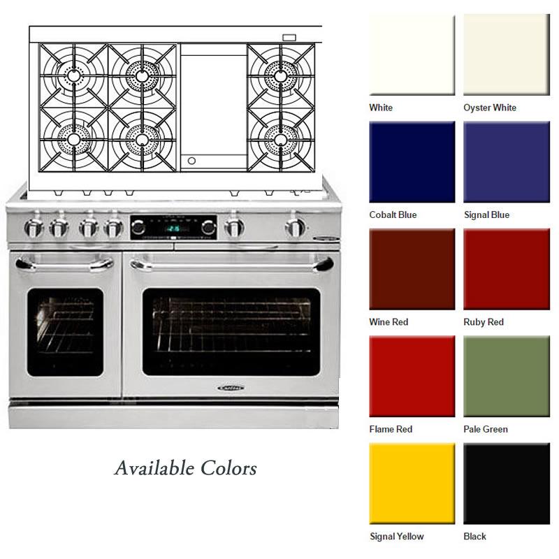 Capital 48-inch Freestanding Dual-Fuel Range CSB484G2-N IMAGE 6