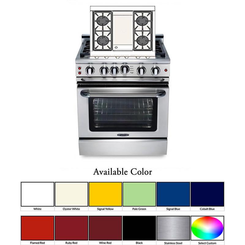 Capital 30-inch Freestanding Gas Range GSCR304G-N IMAGE 2