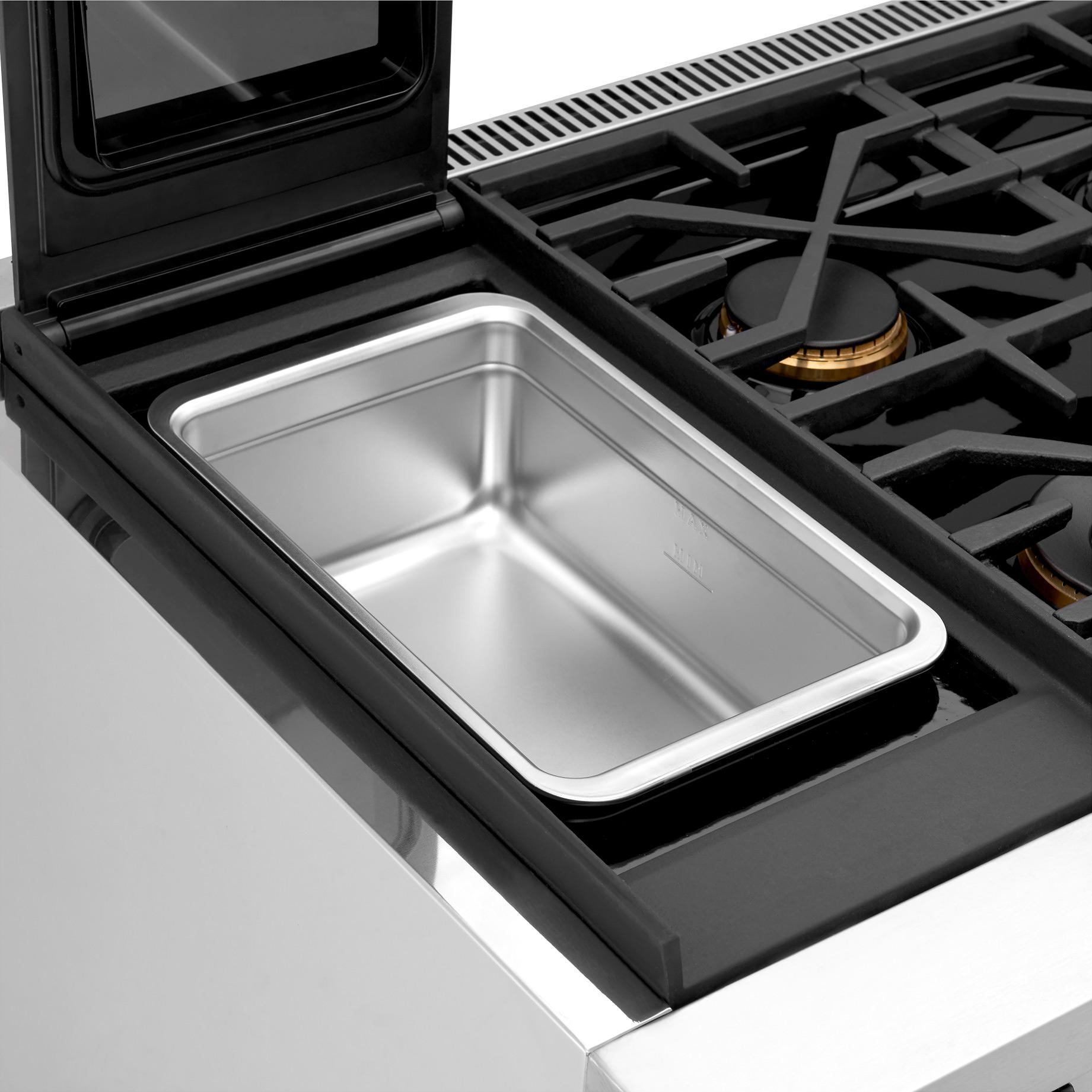 Signature Kitchen Suite 48-inch Freestanding Dual-Fuel Range with Sous Vide SKSDR480SIS IMAGE 8