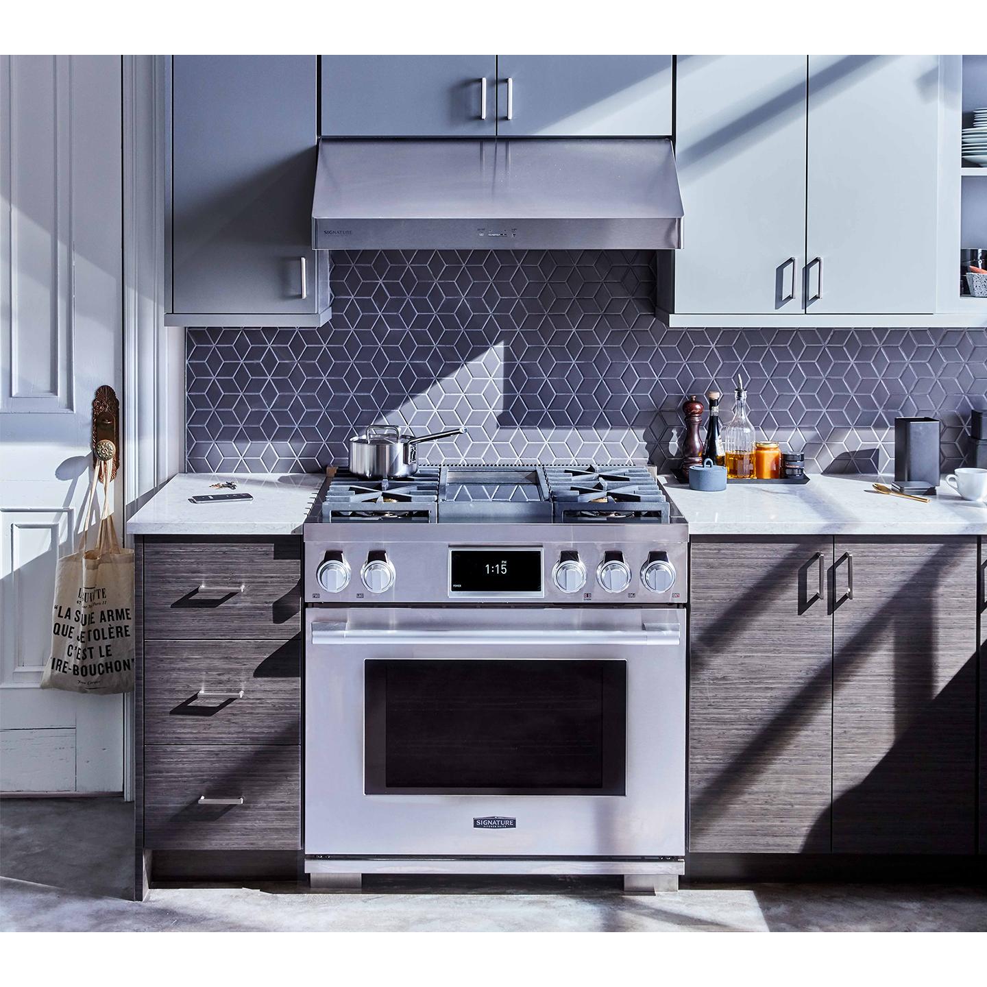 Signature Kitchen Suite 36-inch Freestanding Dual-Fuel Range with Steam-Assist Oven SKSDR360GS IMAGE 16