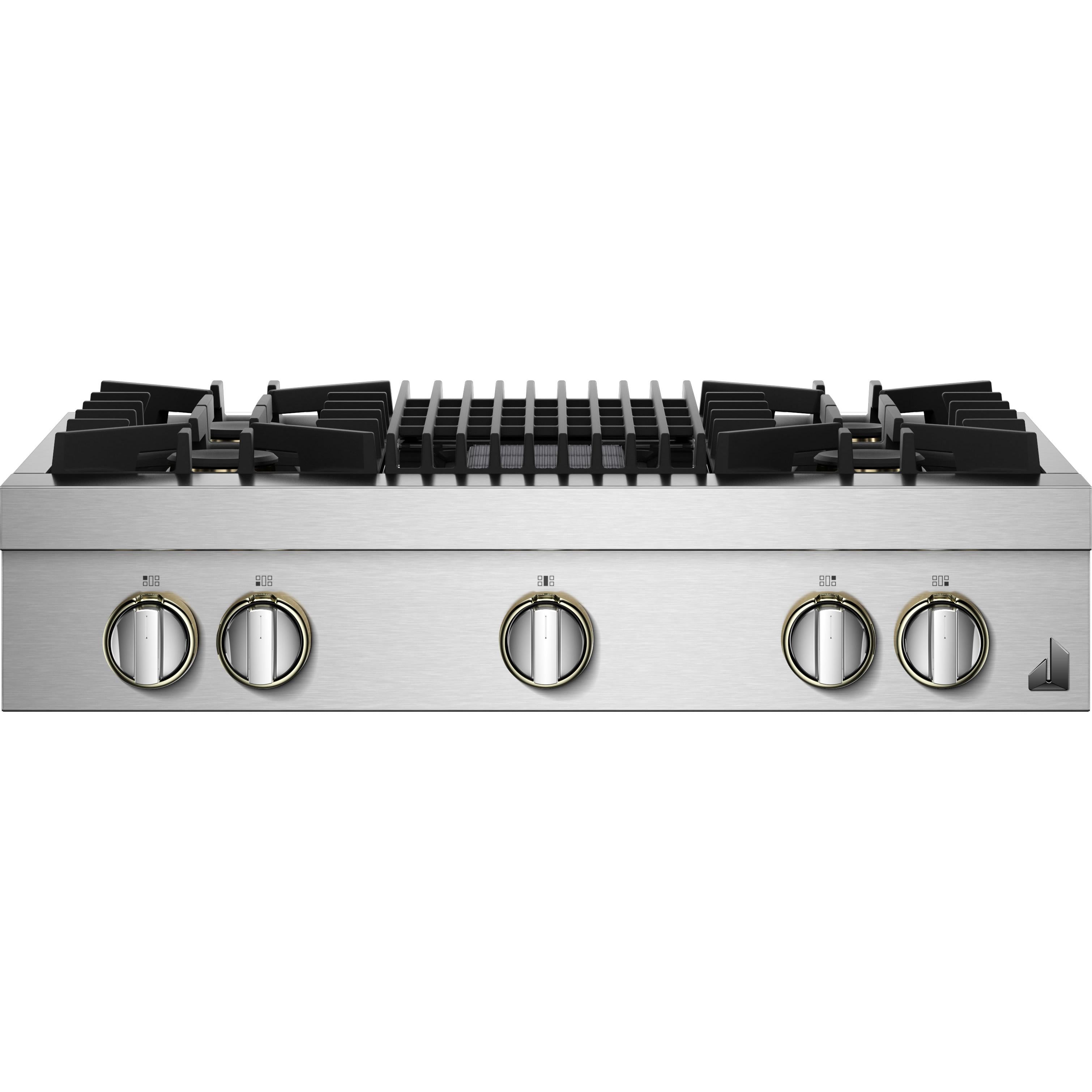 JennAir Rise 36-inch Gas Rangetop with Gas Grill JGCP636HL IMAGE 1