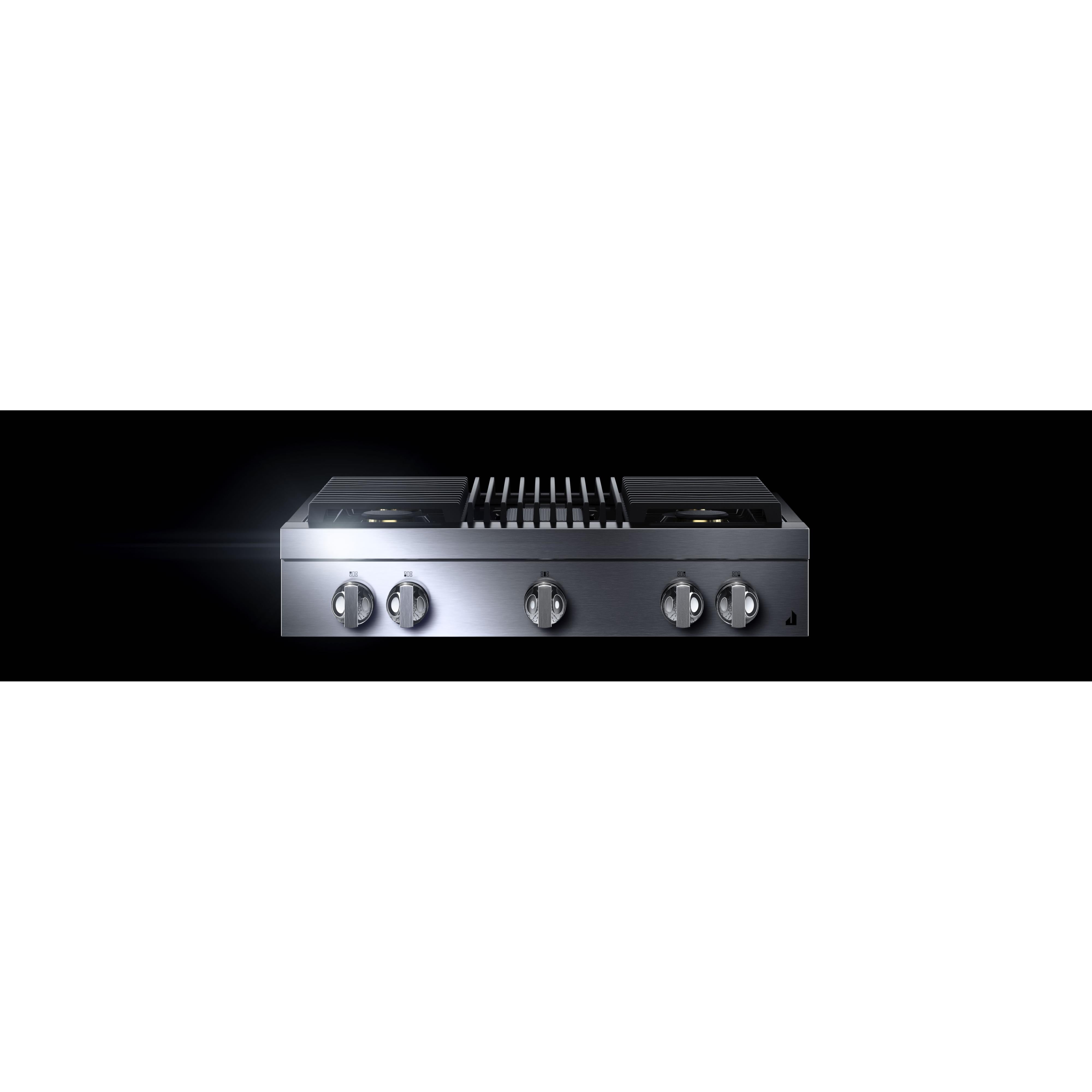 JennAir Noir 36-inch Gas Rangetop with Gas Grill JGCP636HM IMAGE 3