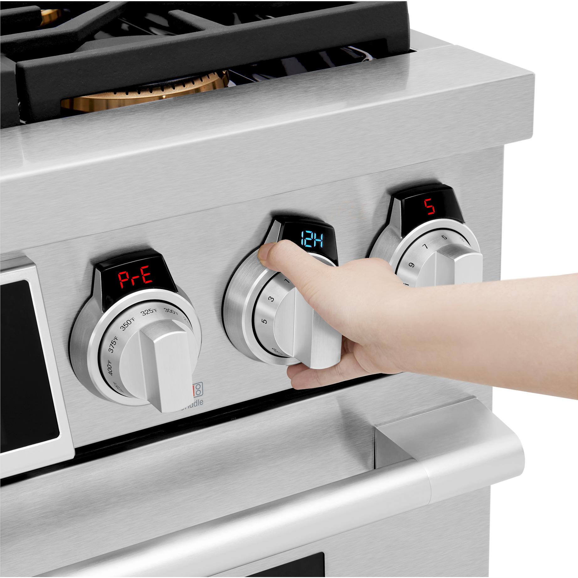 Signature Kitchen Suite 36-inch Freestanding Gas Range with Wi-Fi Connectivity SKSGR360GS IMAGE 12