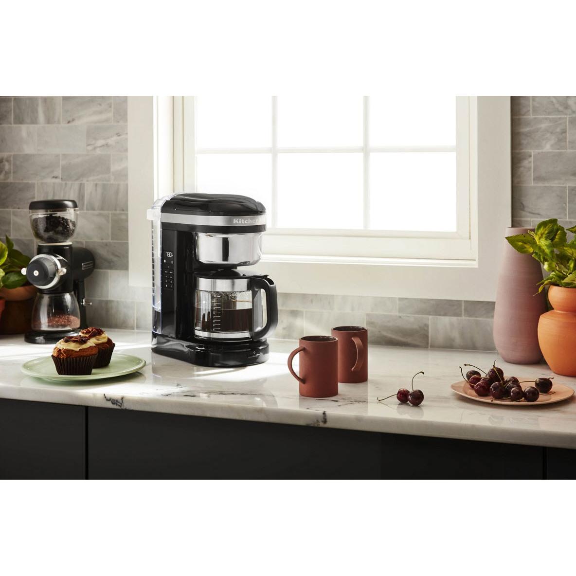 KitchenAid 12 Cup Drip Coffee Maker With Spiral Showerhead & Programmable Warming Plate KCM1209OB IMAGE 2