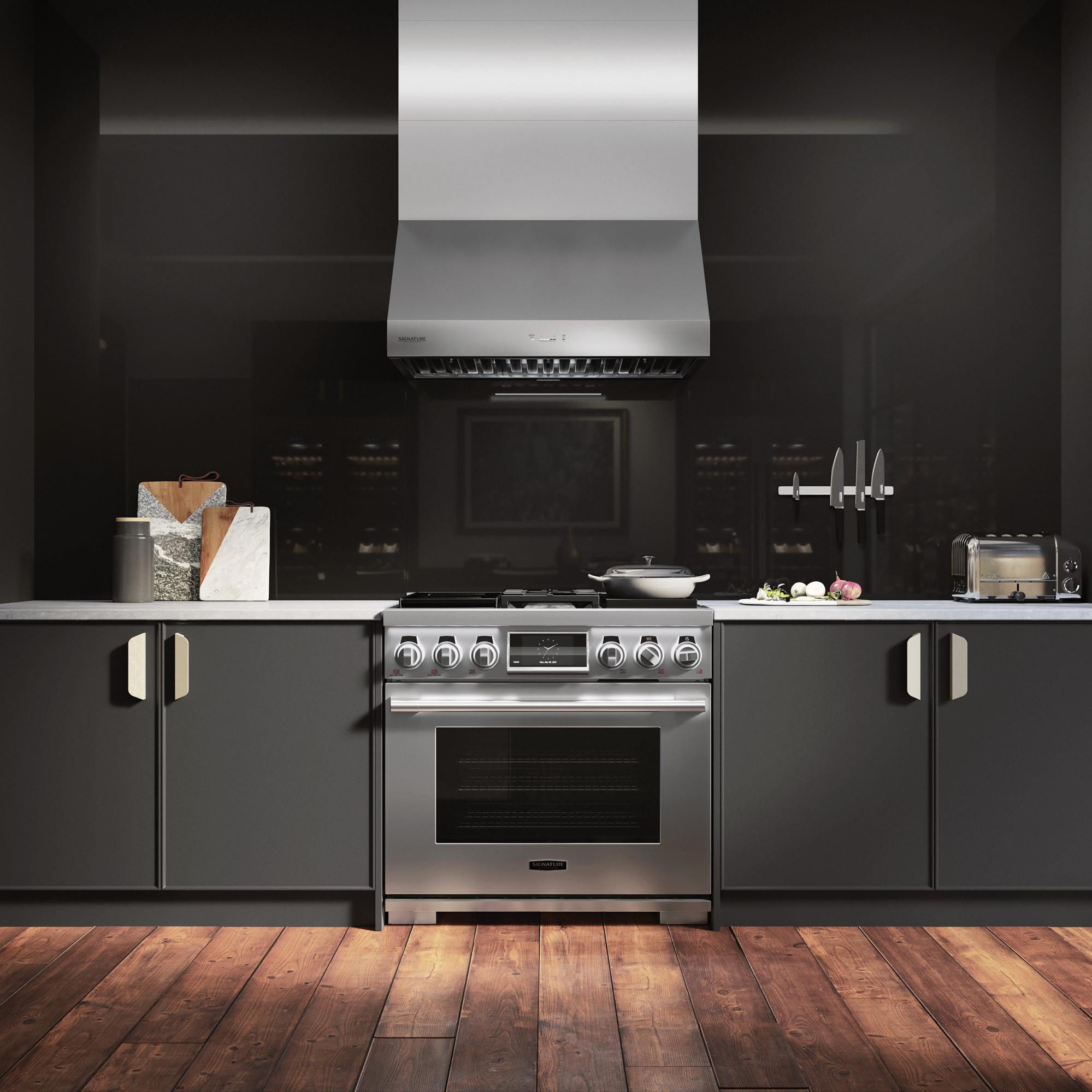 Signature Kitchen Suite 36-inch Pro-Style Wall Mount Range Hood SKSPH3602S IMAGE 14