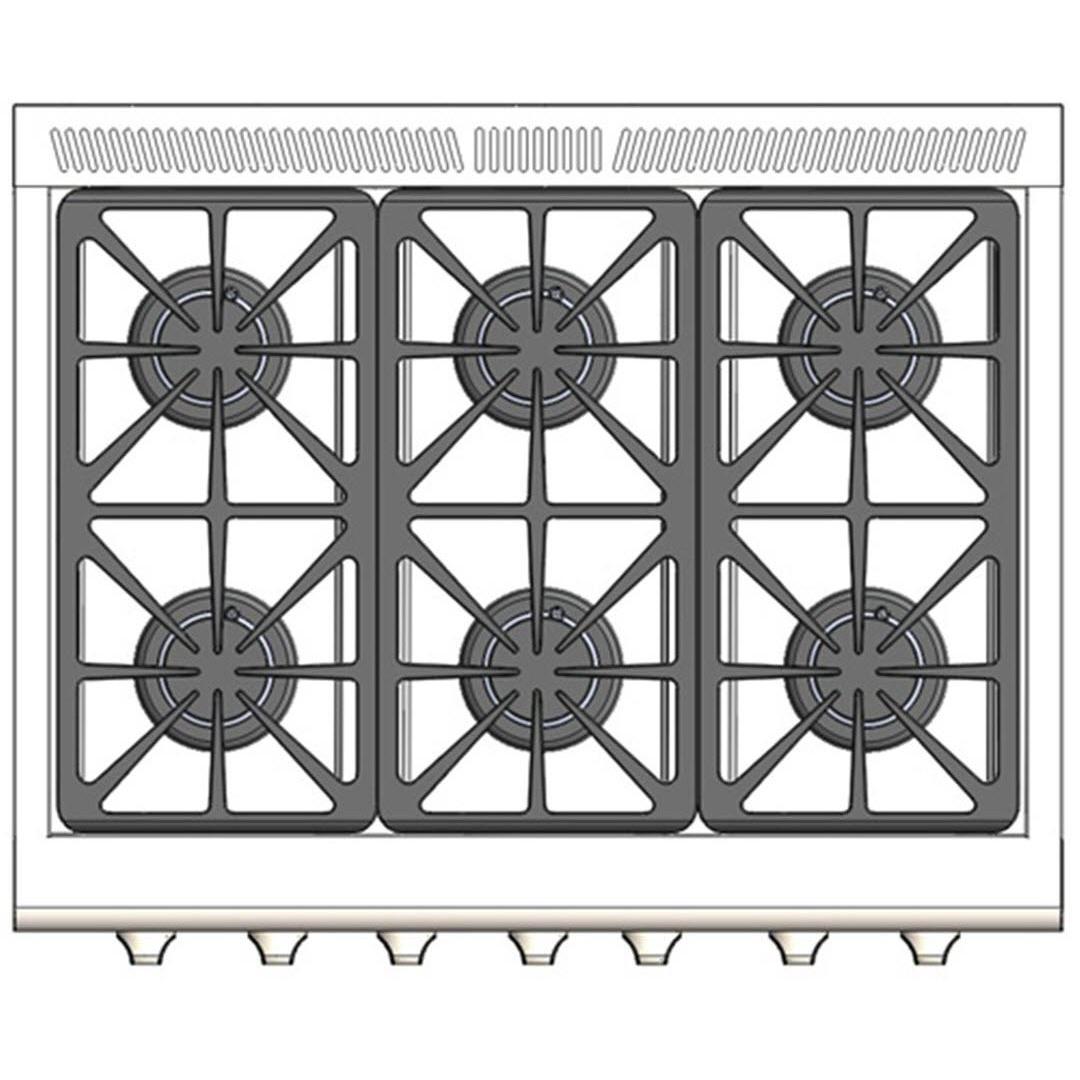 Capital 36-inch Freestanding Gas Range with Convection Technology MCR366-N IMAGE 3