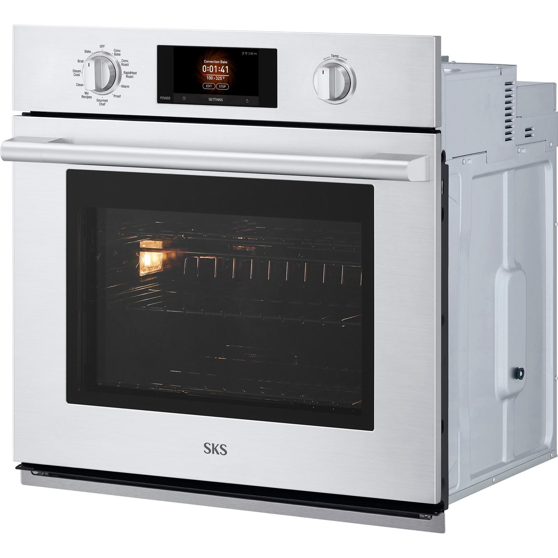 Signature Kitchen Suite 30-inch Single Wall Oven with Steam Assist SKSSV3001S IMAGE 9