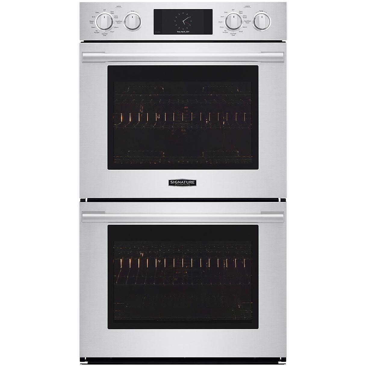 Signature Kitchen Suite 30-inch Double Wall Oven with Steam Assist SKSDV3002S IMAGE 1