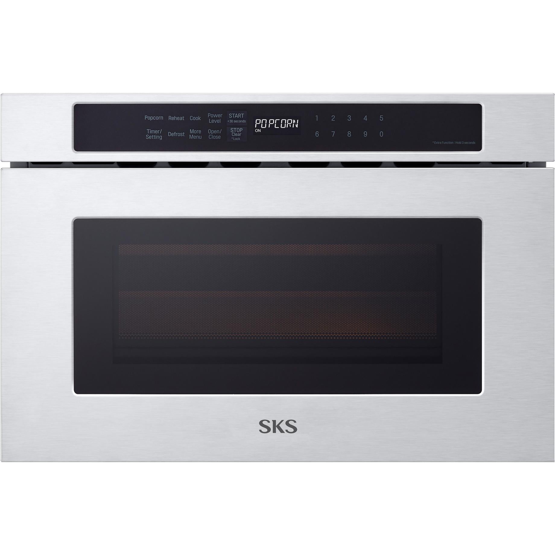 Signature Kitchen Suite 24-inch, 1.2 cu.ft. Built-in Microwave Drawer with Sensor Cooking SKSMD2401S IMAGE 1