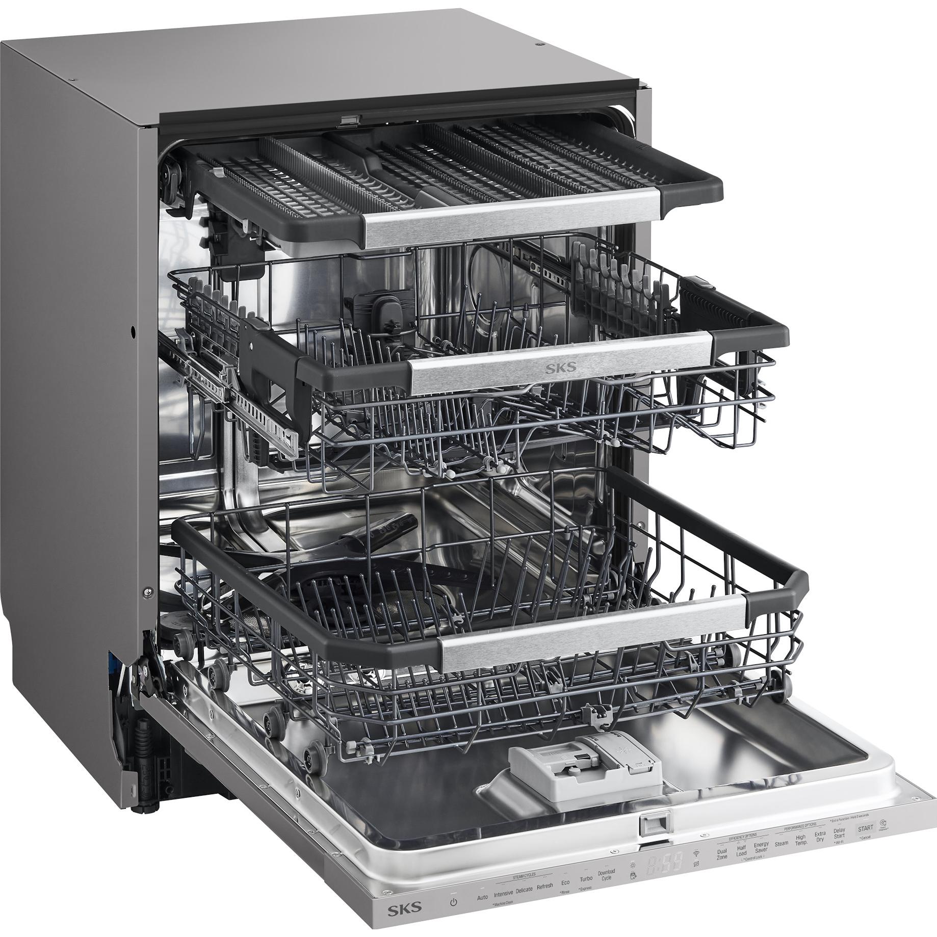 Signature Kitchen Suite 24-inch Built-in Dishwasher with PowerSteam® Technology SKSDW2402P IMAGE 4