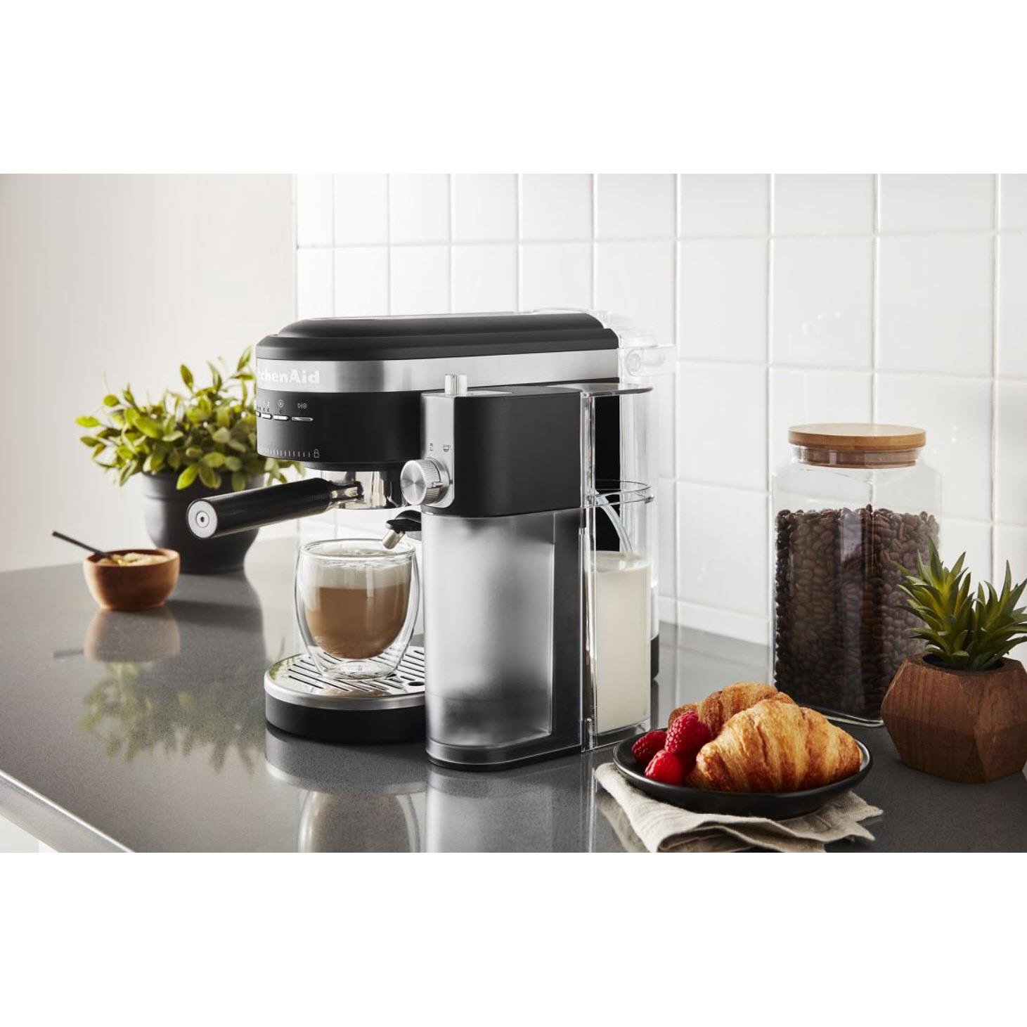 KitchenAid Semi-Automatic Espresso Machine & Automatic Milk Frother Attachment KES6404BM IMAGE 6