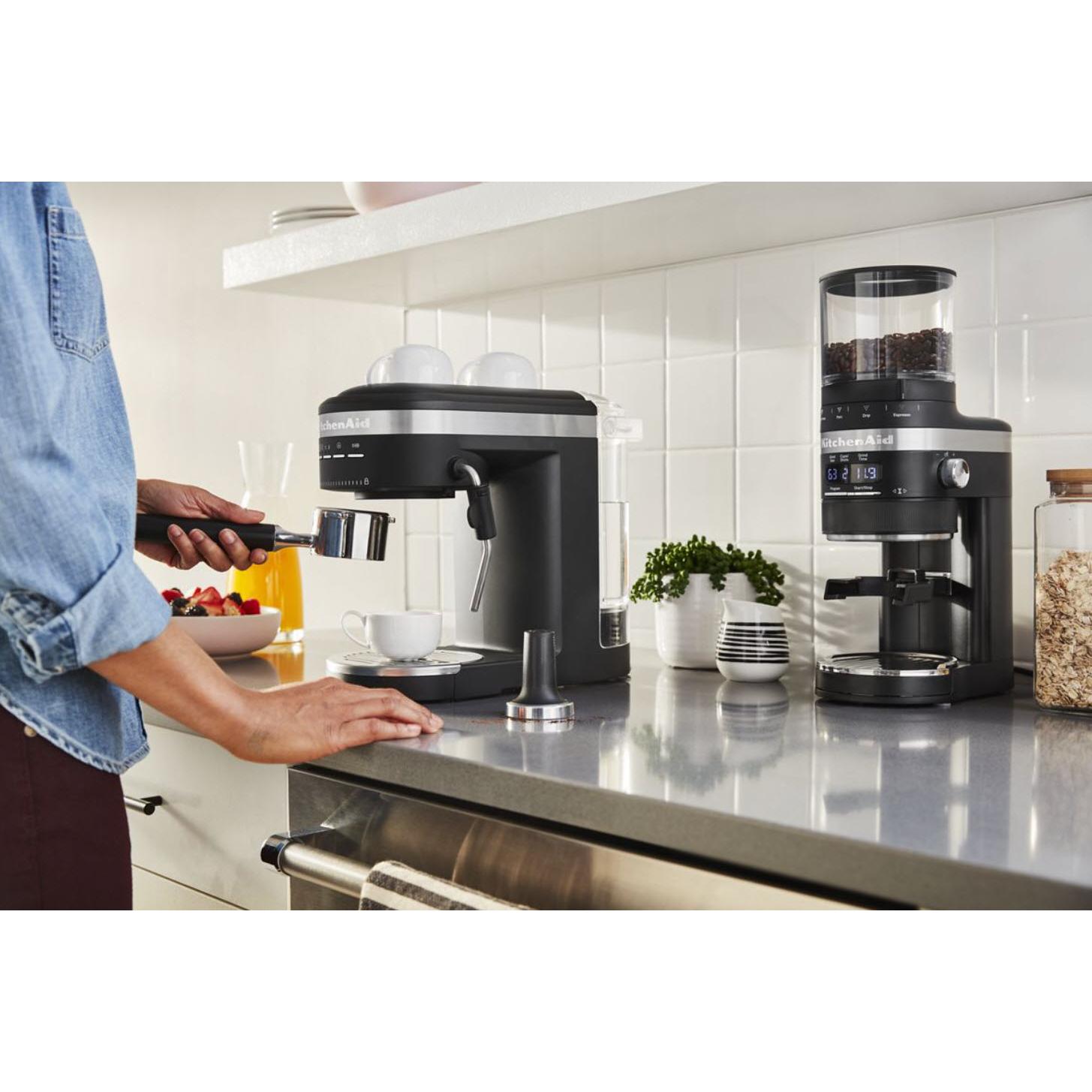 KitchenAid Semi-Automatic Espresso Machine & Automatic Milk Frother Attachment KES6404BM IMAGE 7