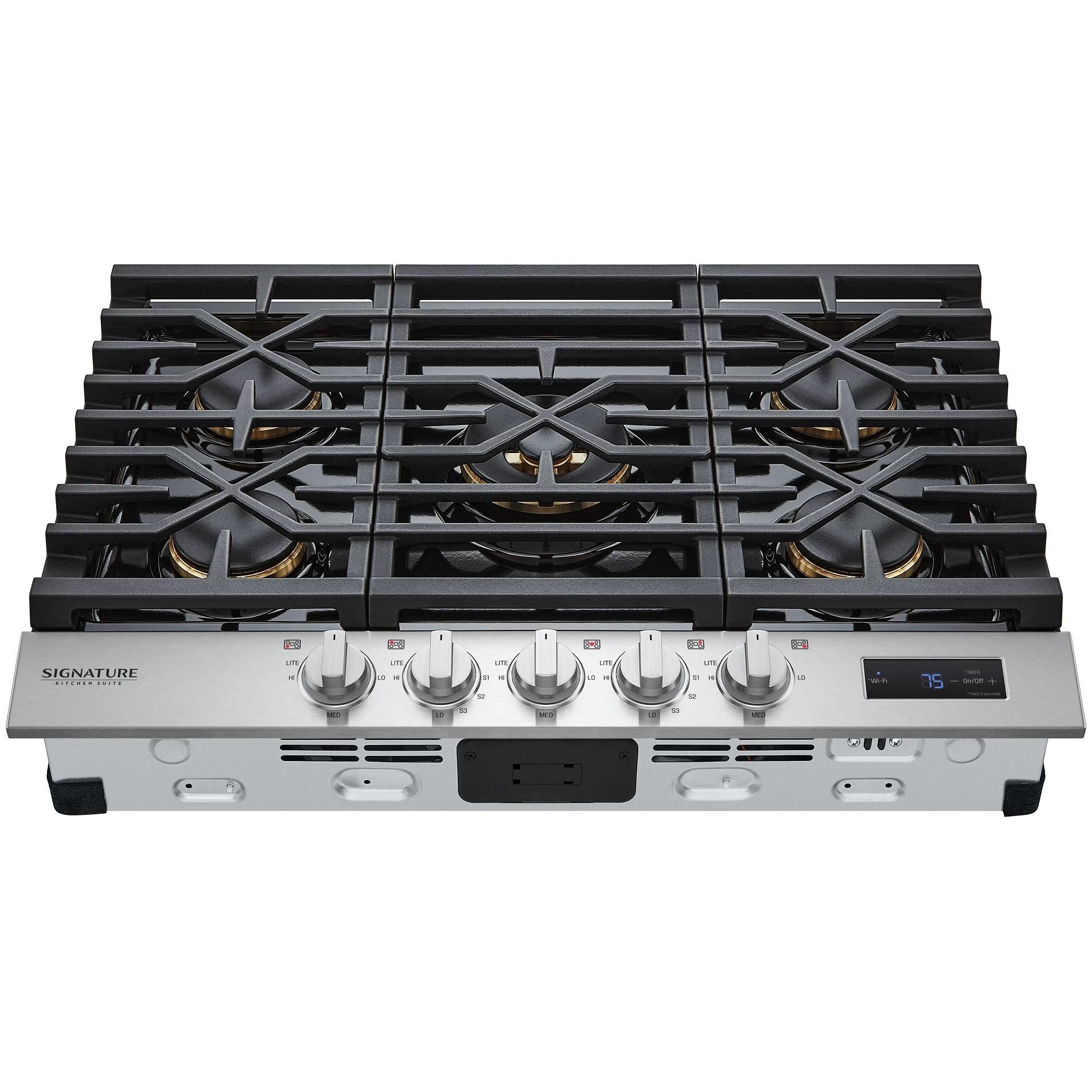 Signature Kitchen Suite 30-inch Gas Cooktop SKSGT3054S IMAGE 1