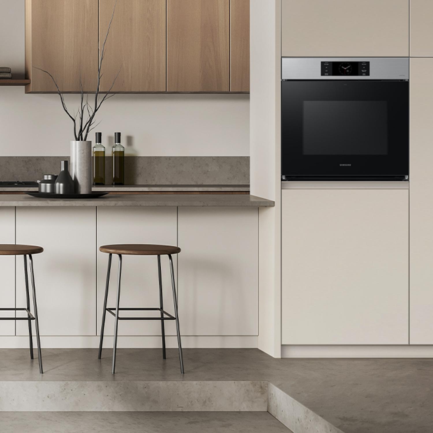 Samsung Bespoke 30-inch, 5.1 cu.ft. Built-in Single Wall Oven NV51CG700SSRAA IMAGE 9