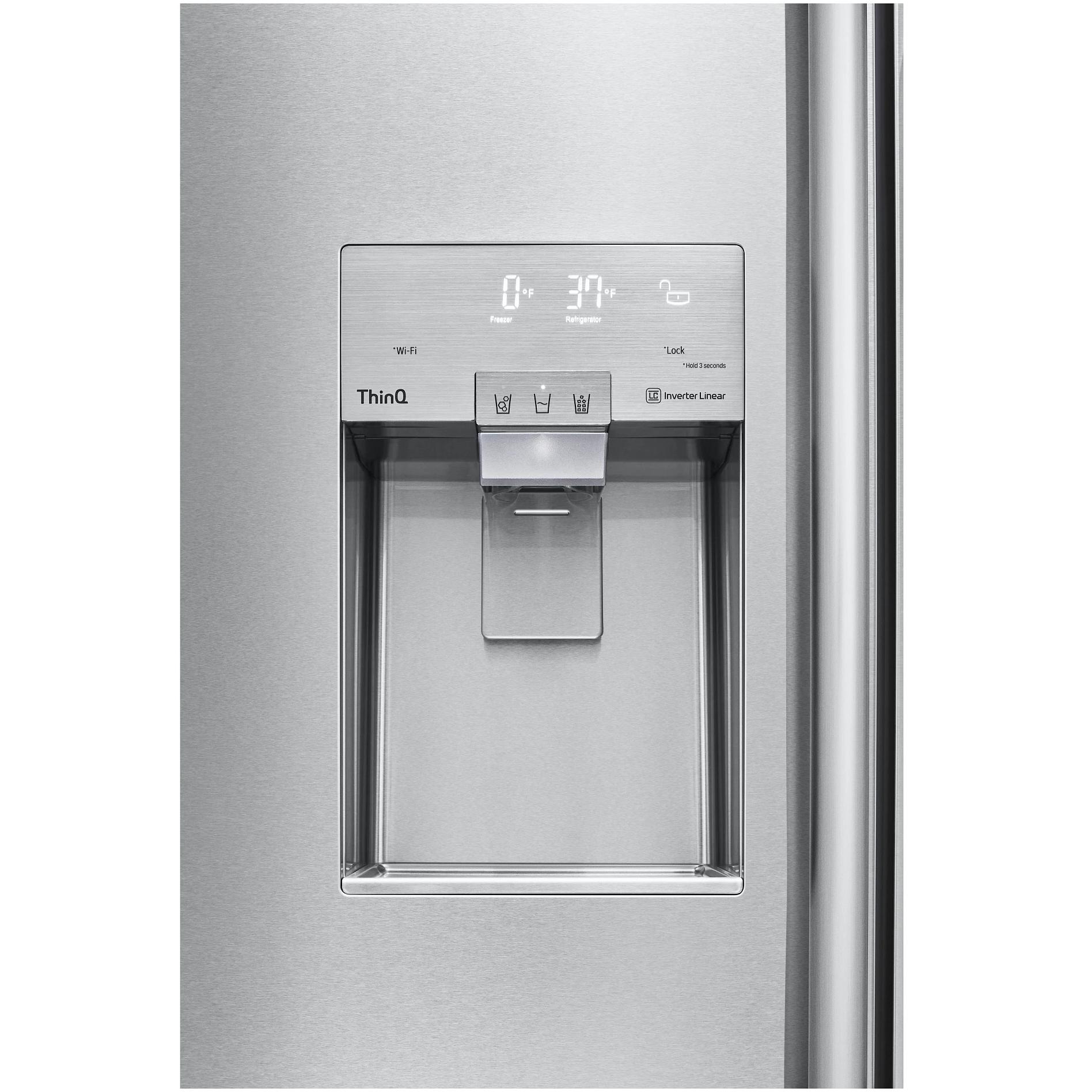Signature Kitchen Suite 42-inch, 25.6 cu. ft. Built-in Side-by-Side Refrigerator with SpacePlus™ Ice System SKSSB4202S IMAGE 4