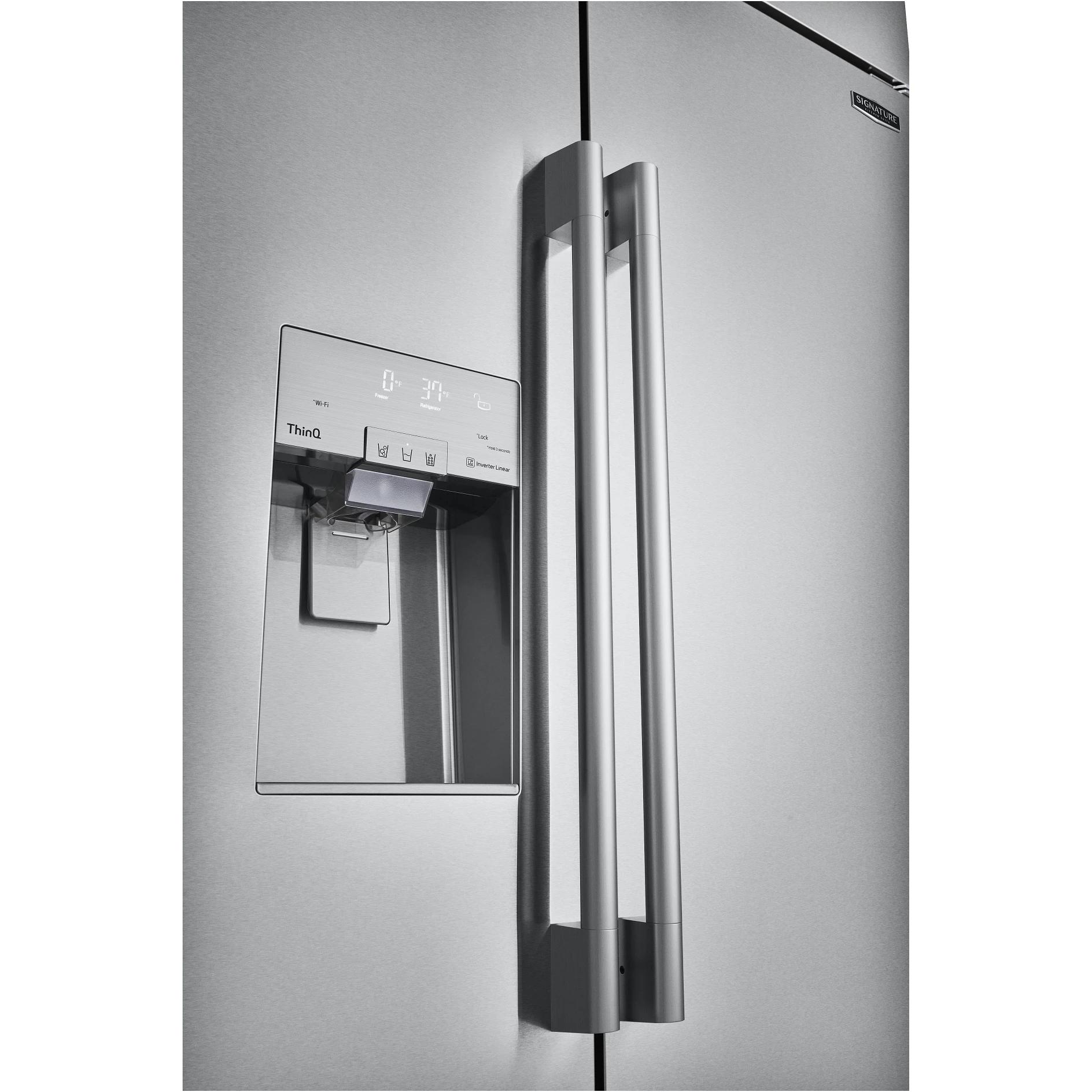 Signature Kitchen Suite 42-inch, 25.6 cu. ft. Built-in Side-by-Side Refrigerator with SpacePlus™ Ice System SKSSB4202S IMAGE 6