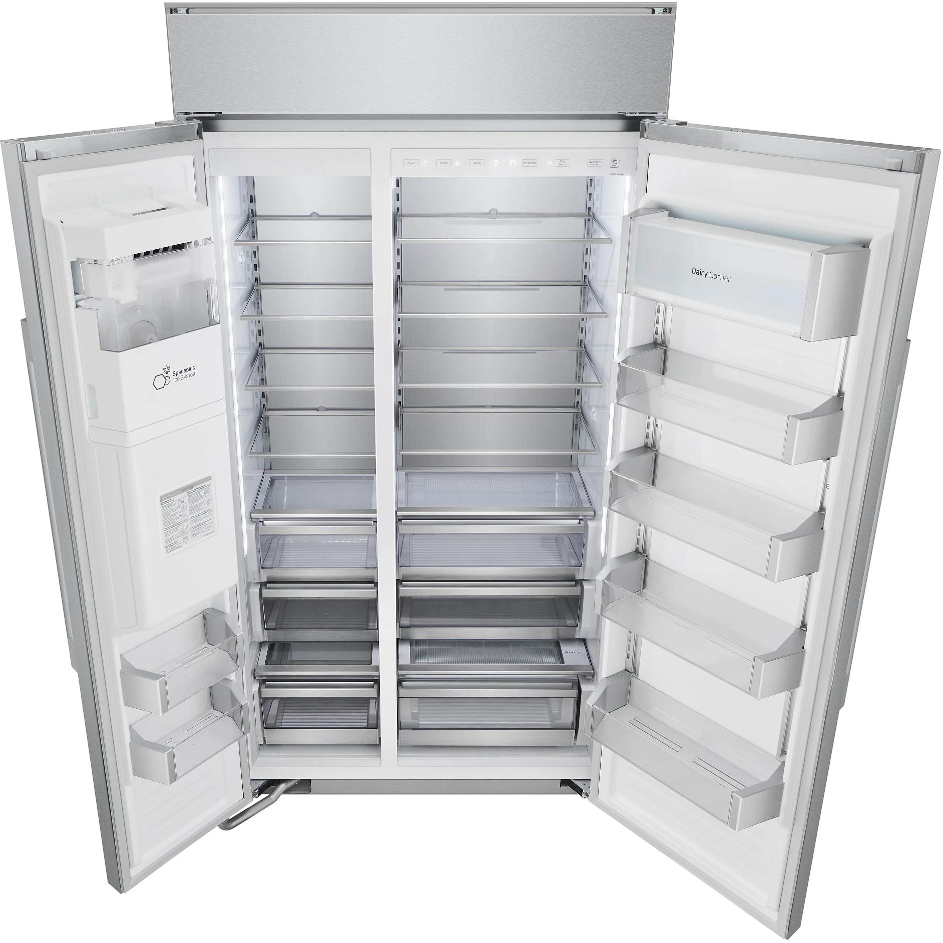 Signature Kitchen Suite 42-inch, 25.6 cu. ft. Built-in Side-by-Side Refrigerator with SpacePlus™ Ice System SKSSB4202S IMAGE 8