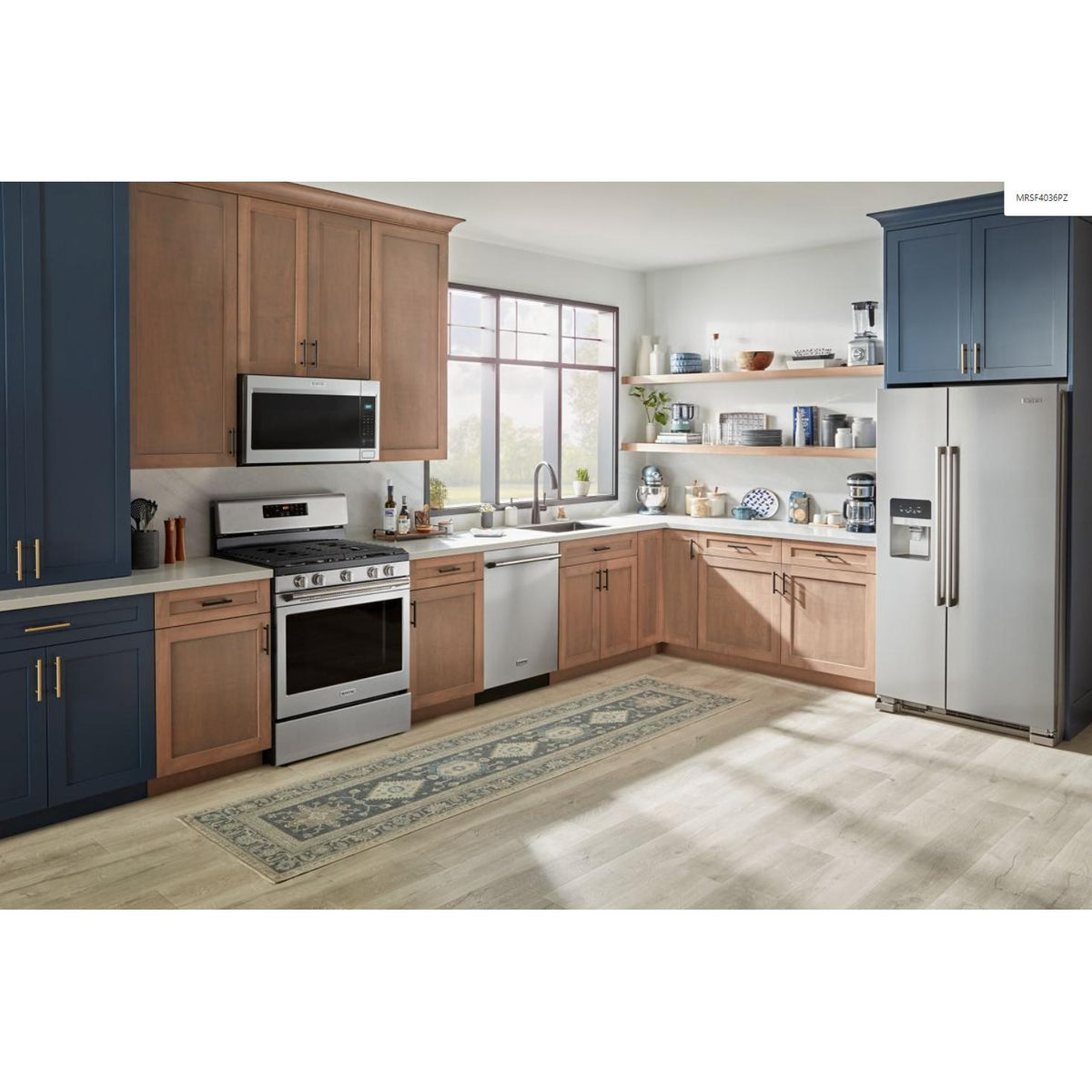 Maytag 36-inch, 24.5 cu. ft. Freestanding Side-by-Side Refrigerator with Exterior Ice and Water Dispenser MRSF4036PZ IMAGE 10
