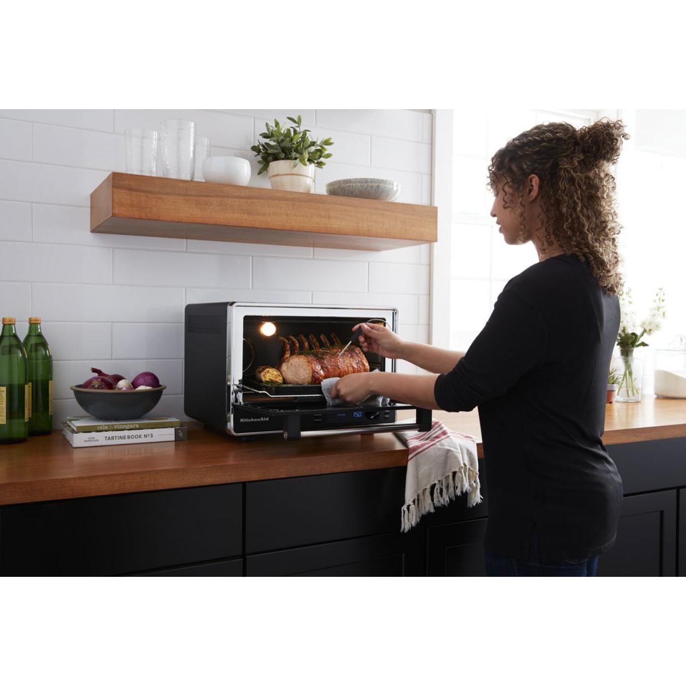 KitchenAid Dual Convection Countertop Oven With Temperature Probe KCO255BMSP IMAGE 8