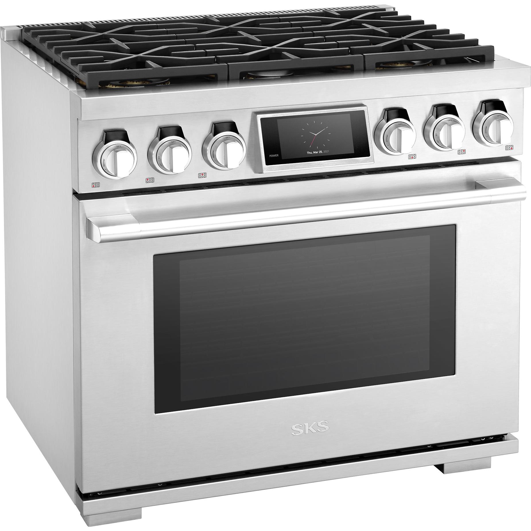 Signature Kitchen Suite 36-inch Dual-Fuel Range SKSDR360S IMAGE 10