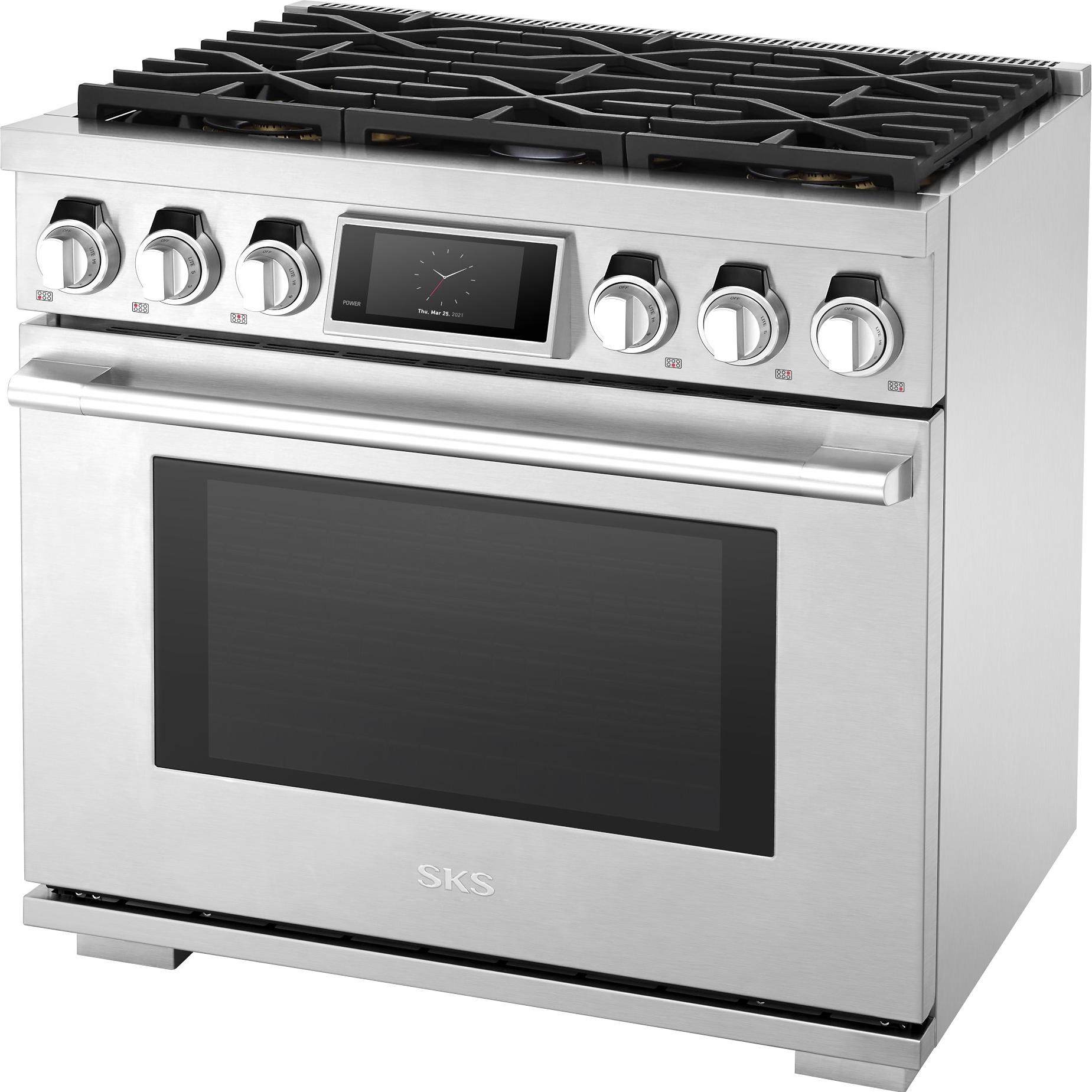 Signature Kitchen Suite 36-inch Dual-Fuel Range SKSDR360S IMAGE 9