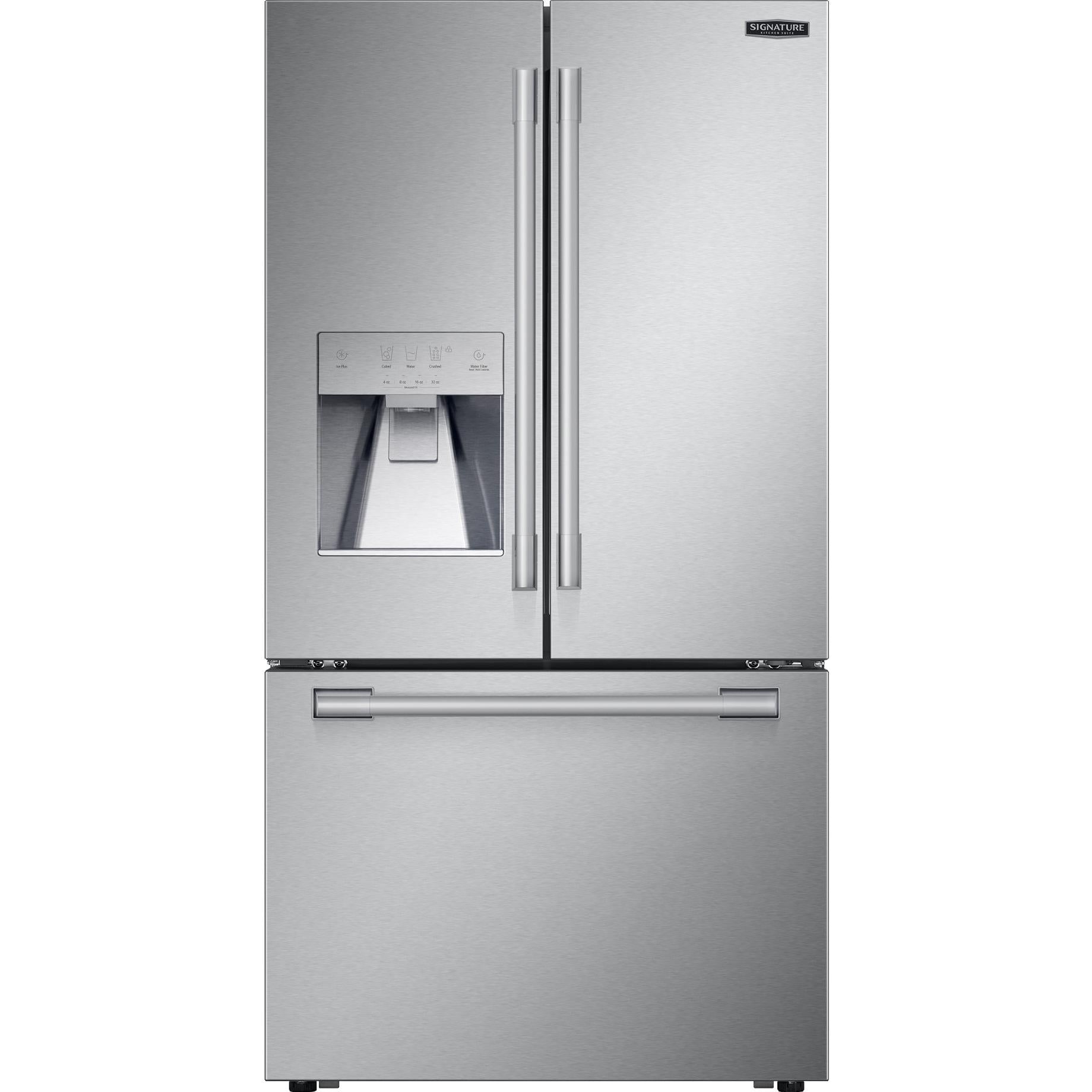 Signature Kitchen Suite 36-inch, 25.5 cu. ft. Counter-Depth French 3-Door Refrigerator with Wi-Fi SKSFD3623SD IMAGE 1