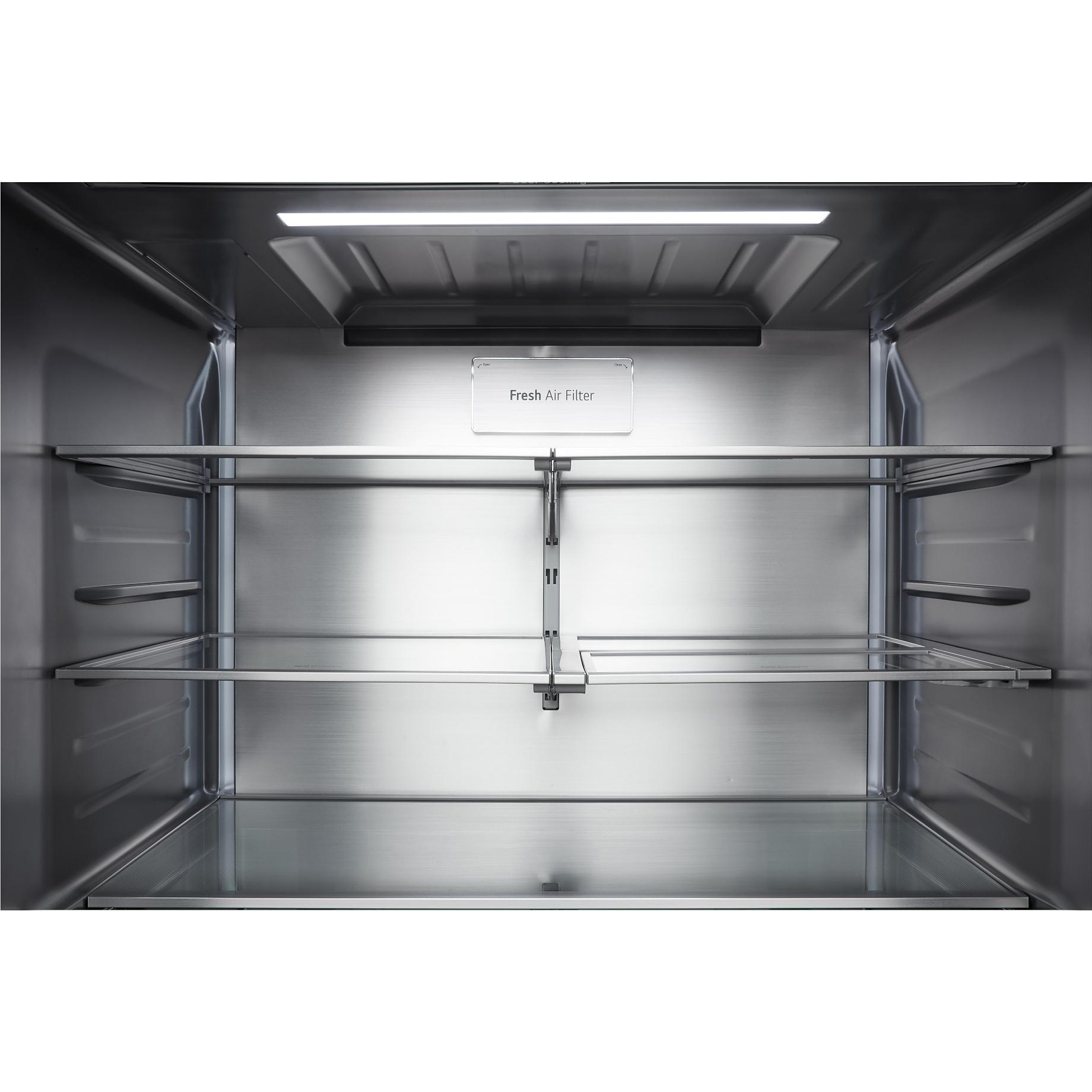 Signature Kitchen Suite 36-inch, 25.5 cu. ft. Counter-Depth French 3-Door Refrigerator with Wi-Fi SKSFD3623SD IMAGE 12