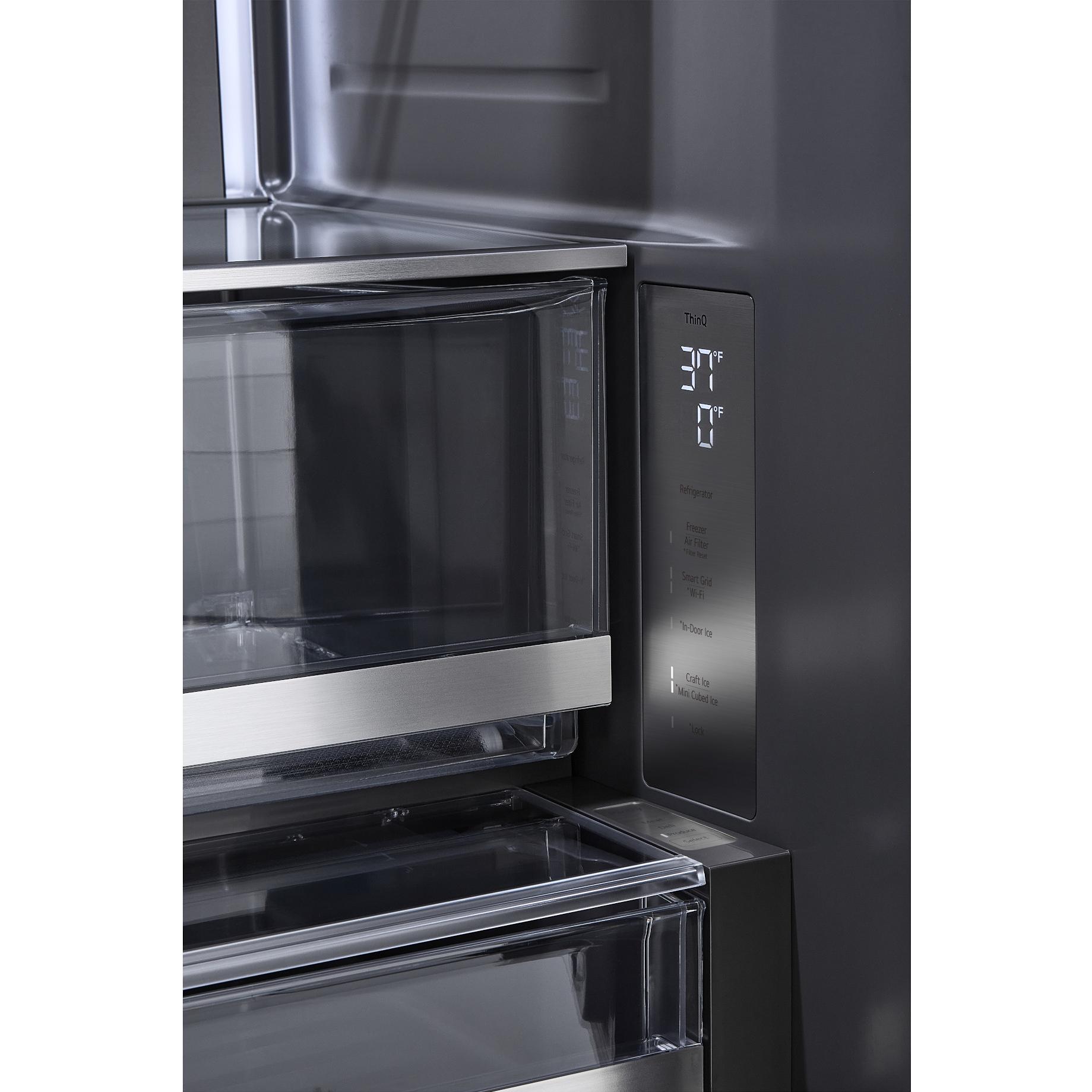 Signature Kitchen Suite 36-inch, 25.5 cu. ft. Counter-Depth French 3-Door Refrigerator with Wi-Fi SKSFD3623SD IMAGE 13