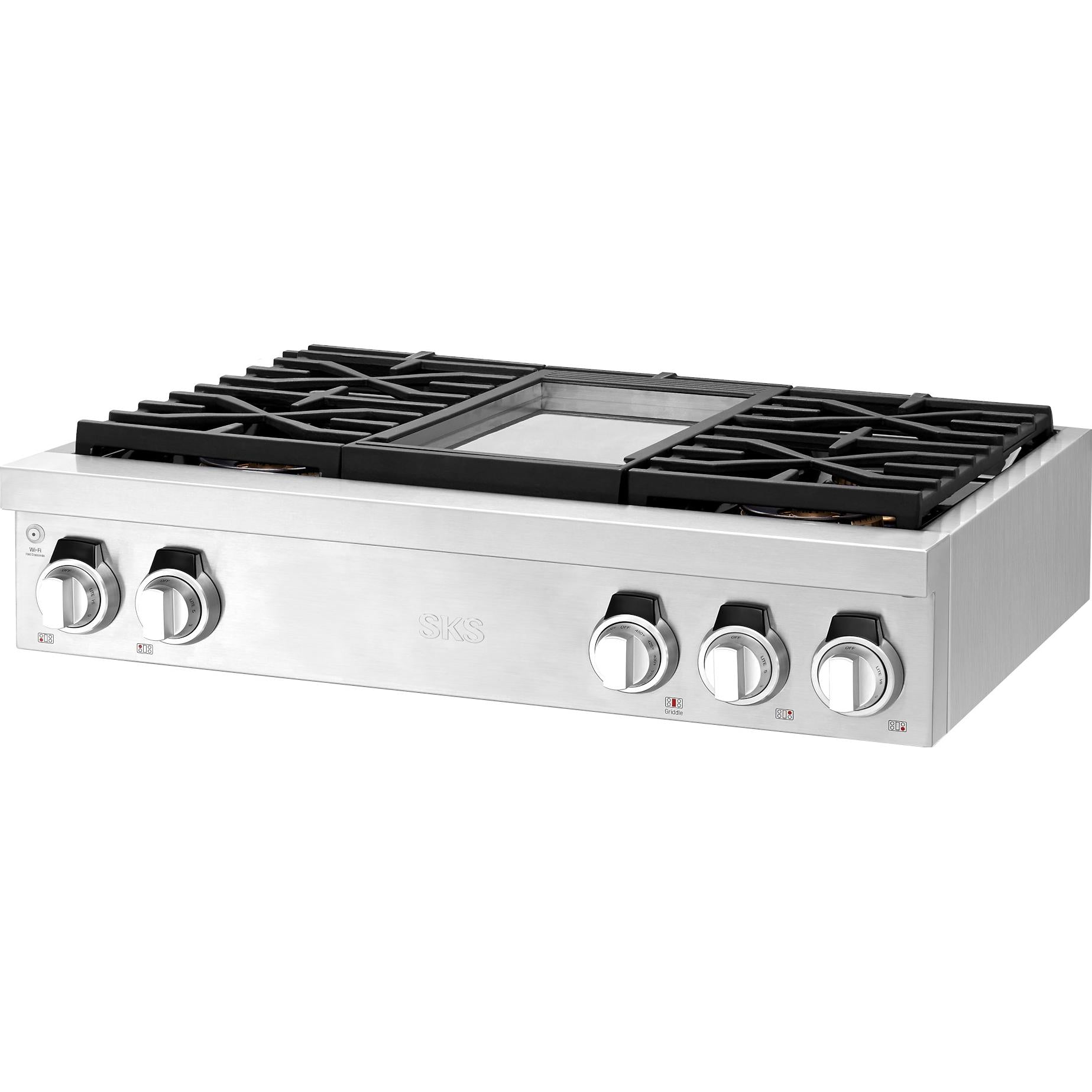Signature Kitchen Suite 36-inch Built-in Gas Rangetop SKSRT360GS IMAGE 4