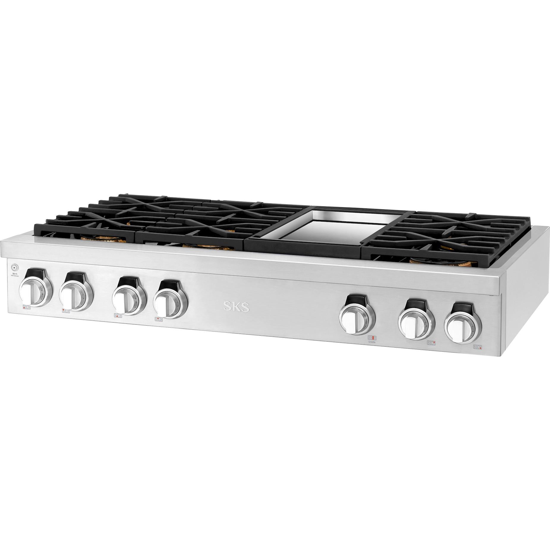 Signature Kitchen Suite 48-inch Built-in Gas Rangetop SKSRT480GS IMAGE 4