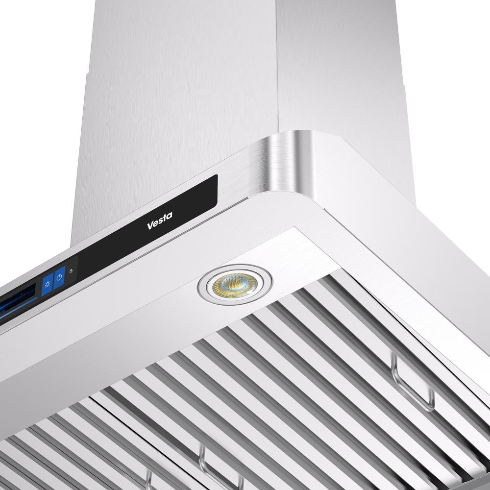 Vesta 36-inch Munich Series Wall Mount Range Hood with Voice Control DC Motor VRH-MUNICH-36SS IMAGE 10