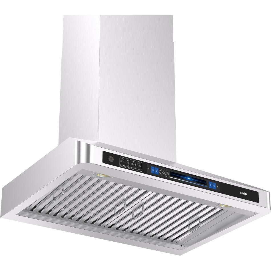 Vesta 36-inch Munich Series Wall Mount Range Hood with Voice Control DC Motor VRH-MUNICH-36SS IMAGE 4