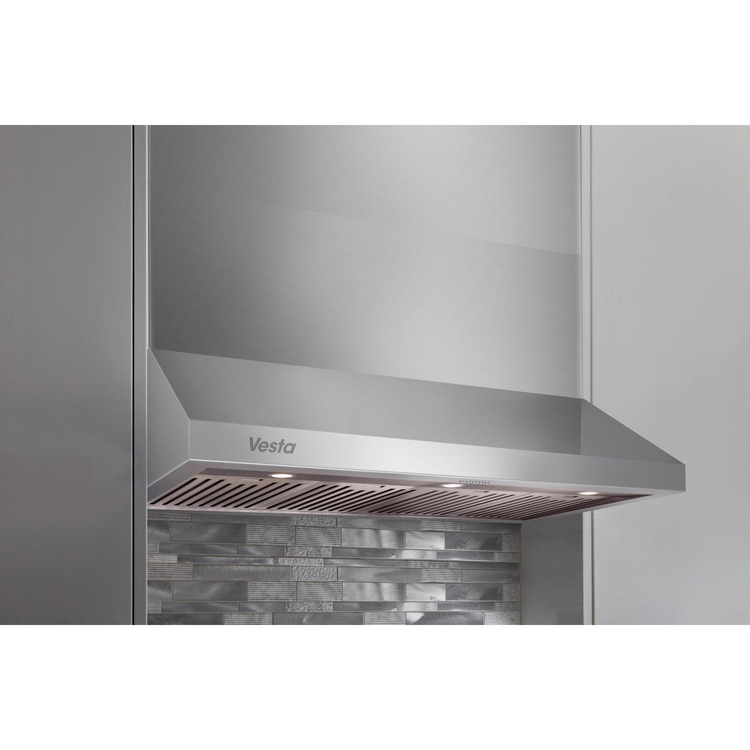 Vesta 36-inch Madrid Series Under Cabinet Wall Range Hood VRH-MADRID-36SS IMAGE 2