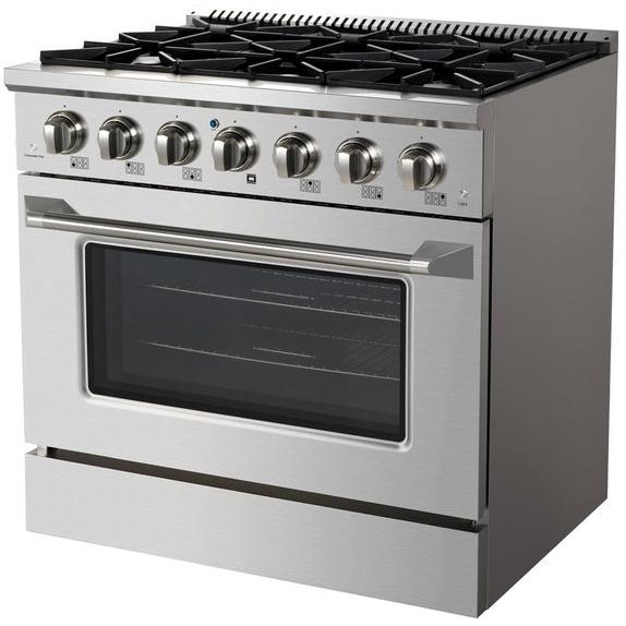 Vesta 36-inch Freestanding Gas Range VRG-ONTARIO-36SS IMAGE 3