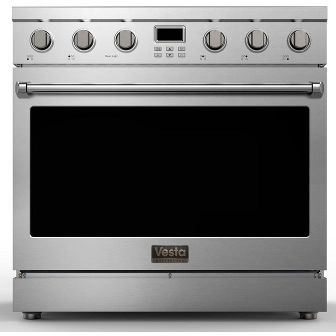 Vesta 36-inch Freestanding Electric Range VRE-BC-36SS IMAGE 2