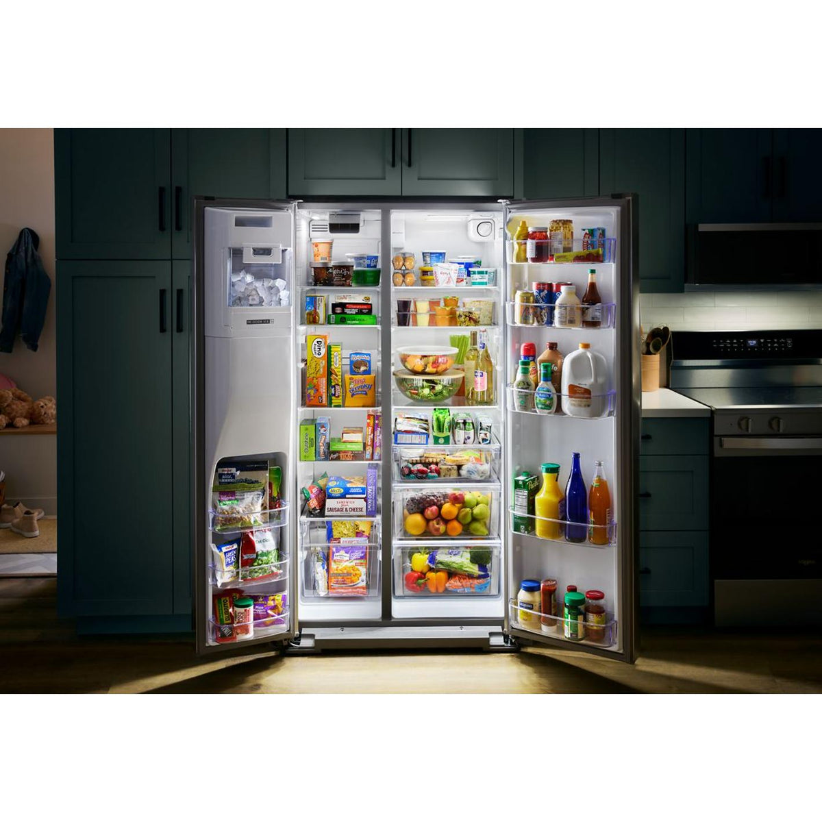 Whirlpool 36-inch, 28.7 cu. ft. Freestanding Side-by-Side Refrigerator with TruCool™ Temperature Management System WRSF5536RZ IMAGE 10