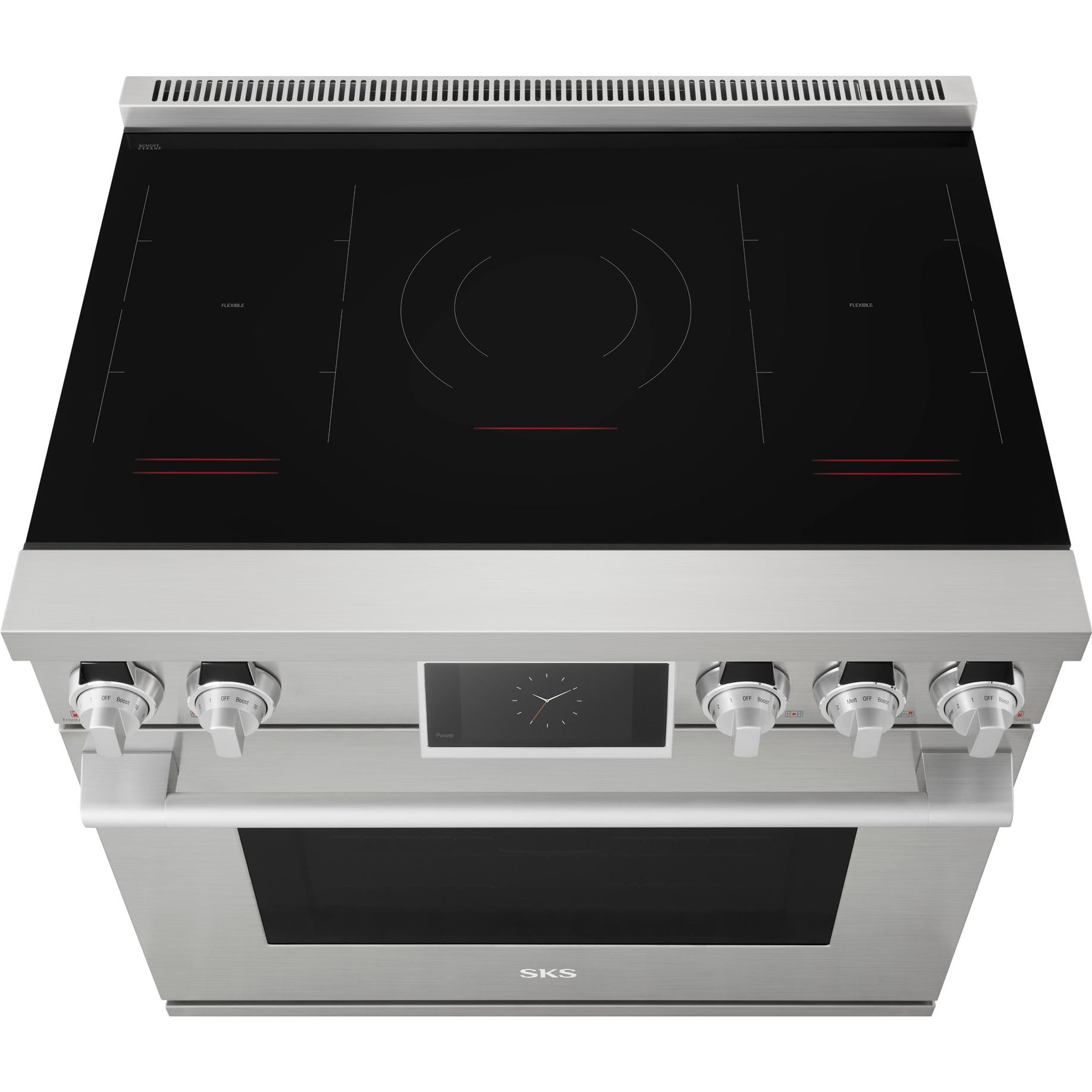Signature Kitchen Suite 36-inch Induction Range with Wi-Fi SKSIR360IS IMAGE 9
