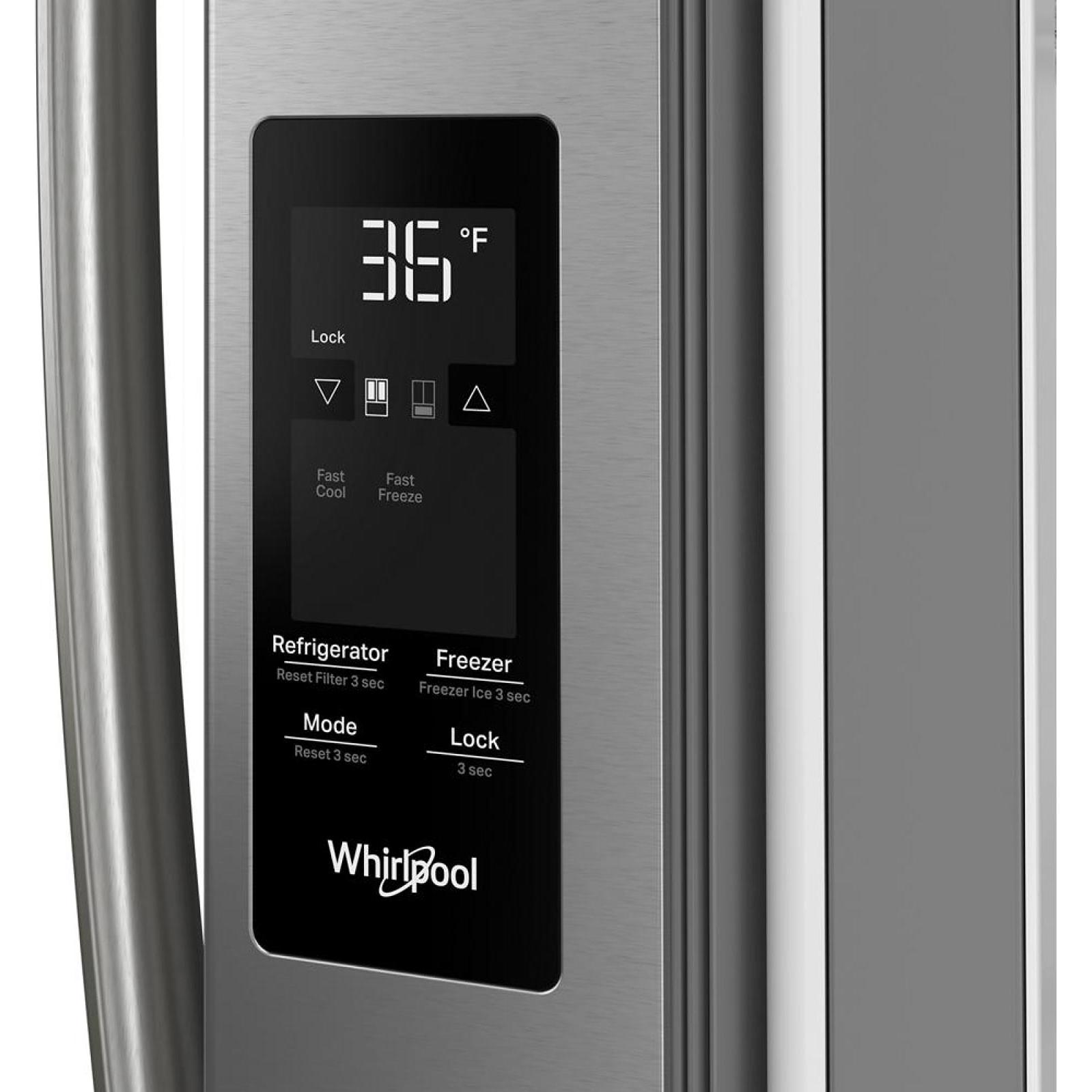 Whirlpool 36-inch, 31 cu.ft. French Door Refrigerator with Interior Water Dispenser WRFF3336SZ IMAGE 8