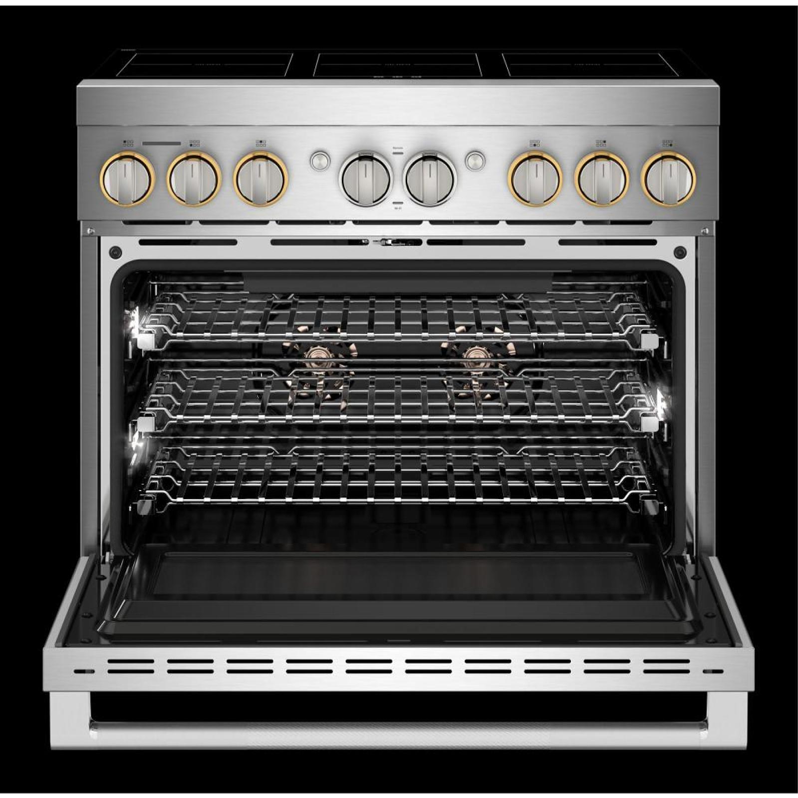 JennAir 36-inch, 5.1 cu. ft. Freestanding Induction Range with Wi-Fi JPIFC736RL IMAGE 5