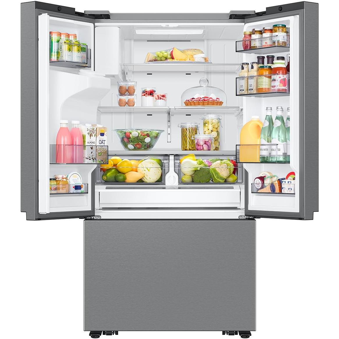 Samsung 26 cu. ft. French Door Refrigerator with External Water and Ice Dispenser RF27CG5B10SR/AA IMAGE 3