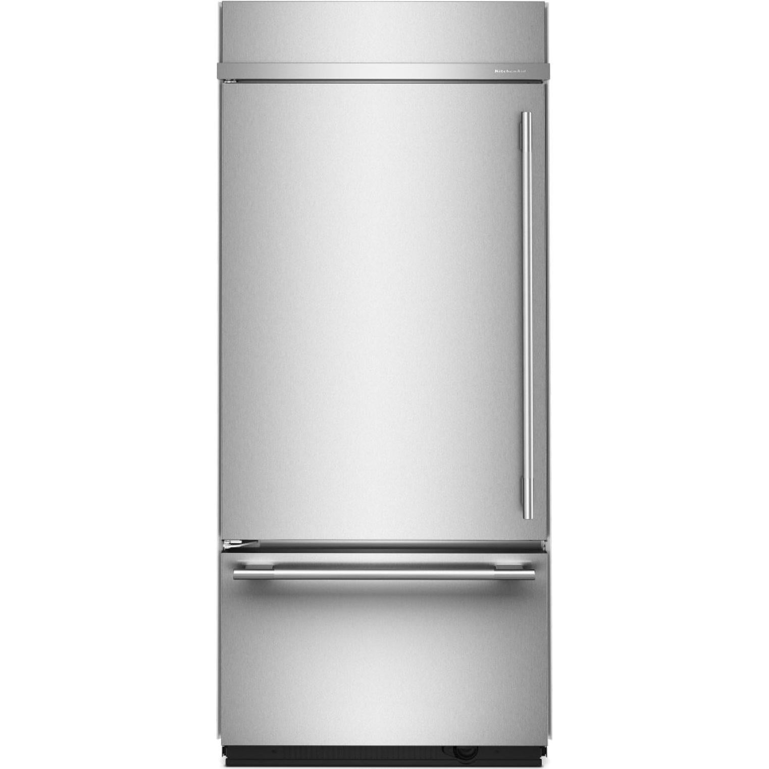 KitchenAid 36-inch, 20.8 cu. ft. Built-in Bottom Freezer Refrigerator KBBL336SPS IMAGE 1