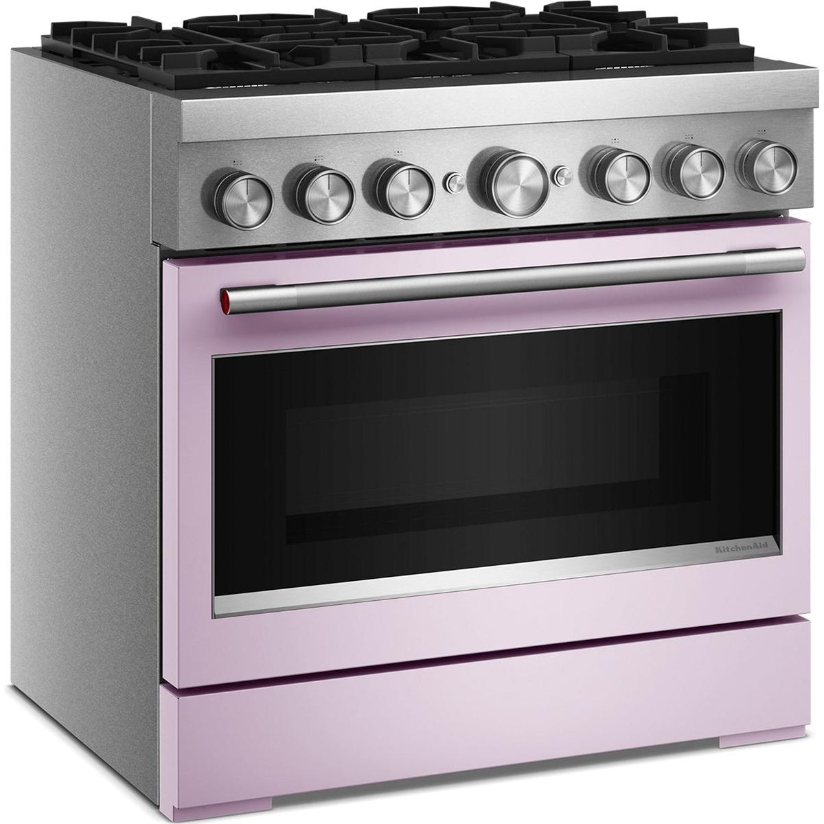 KitchenAid 36-inch, 5.1 cu. ft. Freestanding Commercial-Style Dual-Fuel Range with Even-Heat™ True Convection KFDS936SWF IMAGE 4