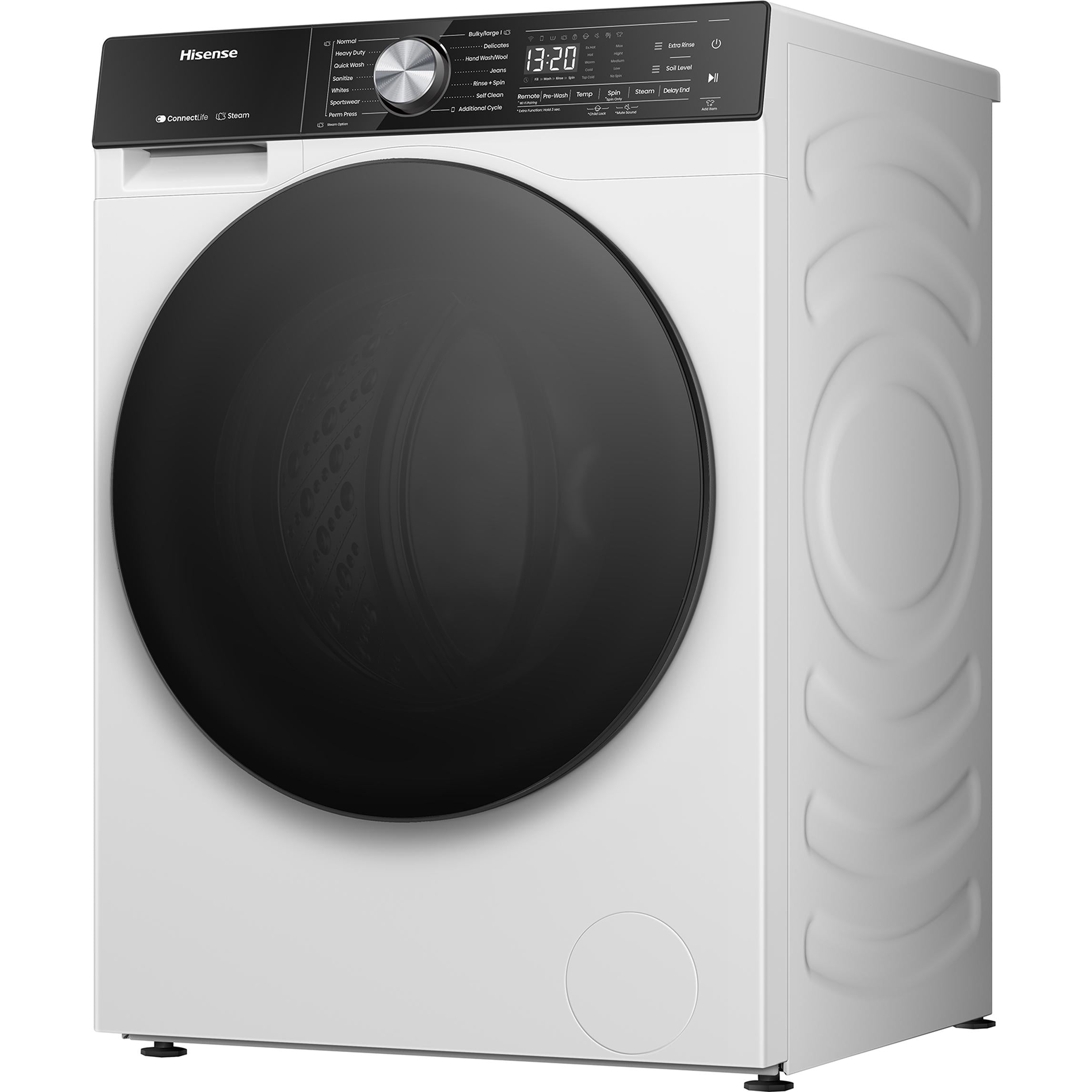 Hisense 3.1 cu.ft. Front Loading Washer with Steam Wash and Wi-Fi Enabled WF5S2845BW IMAGE 3